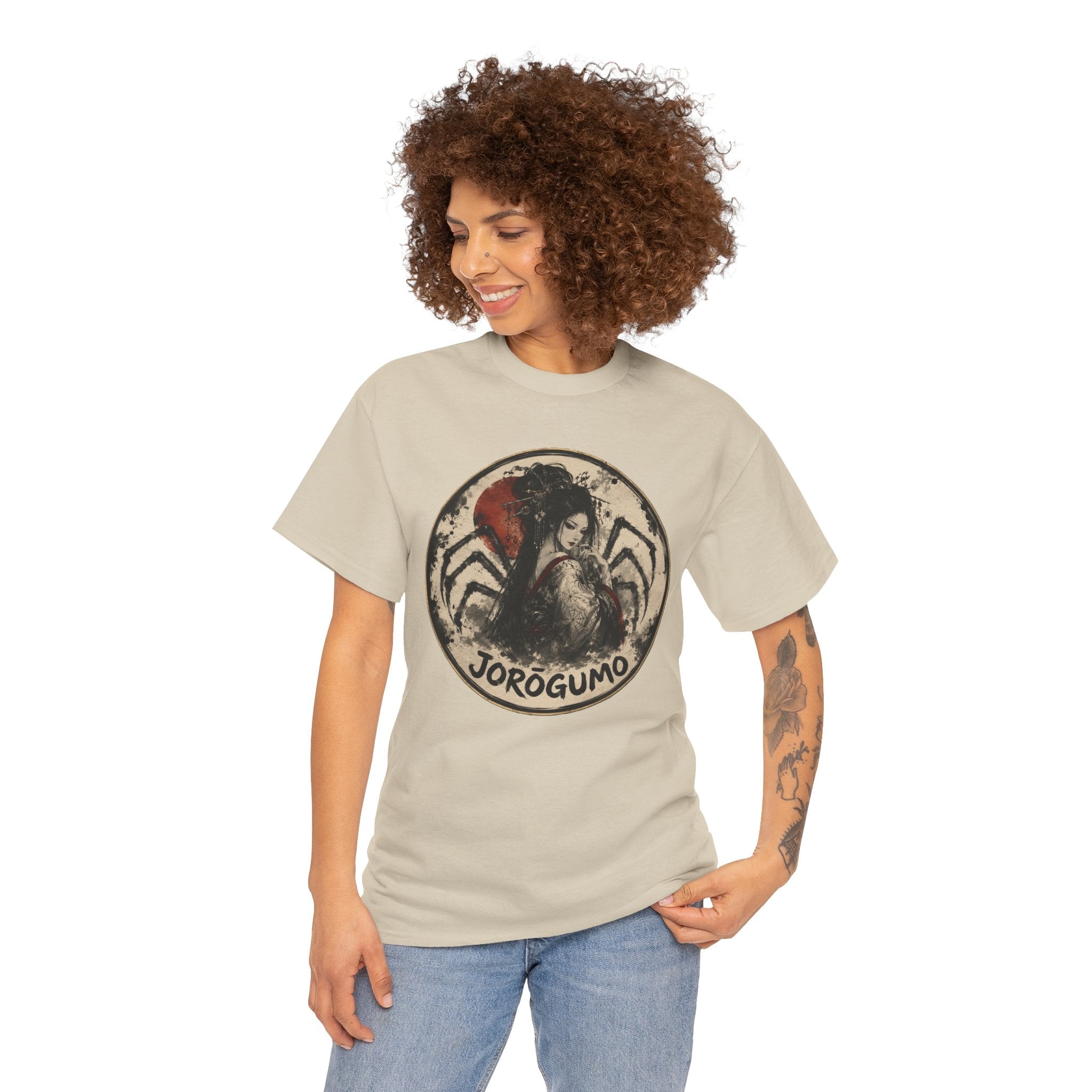 Jorōgumo Spider Woman Tee — Japanese Folklore Horror Graphic T-Shirt