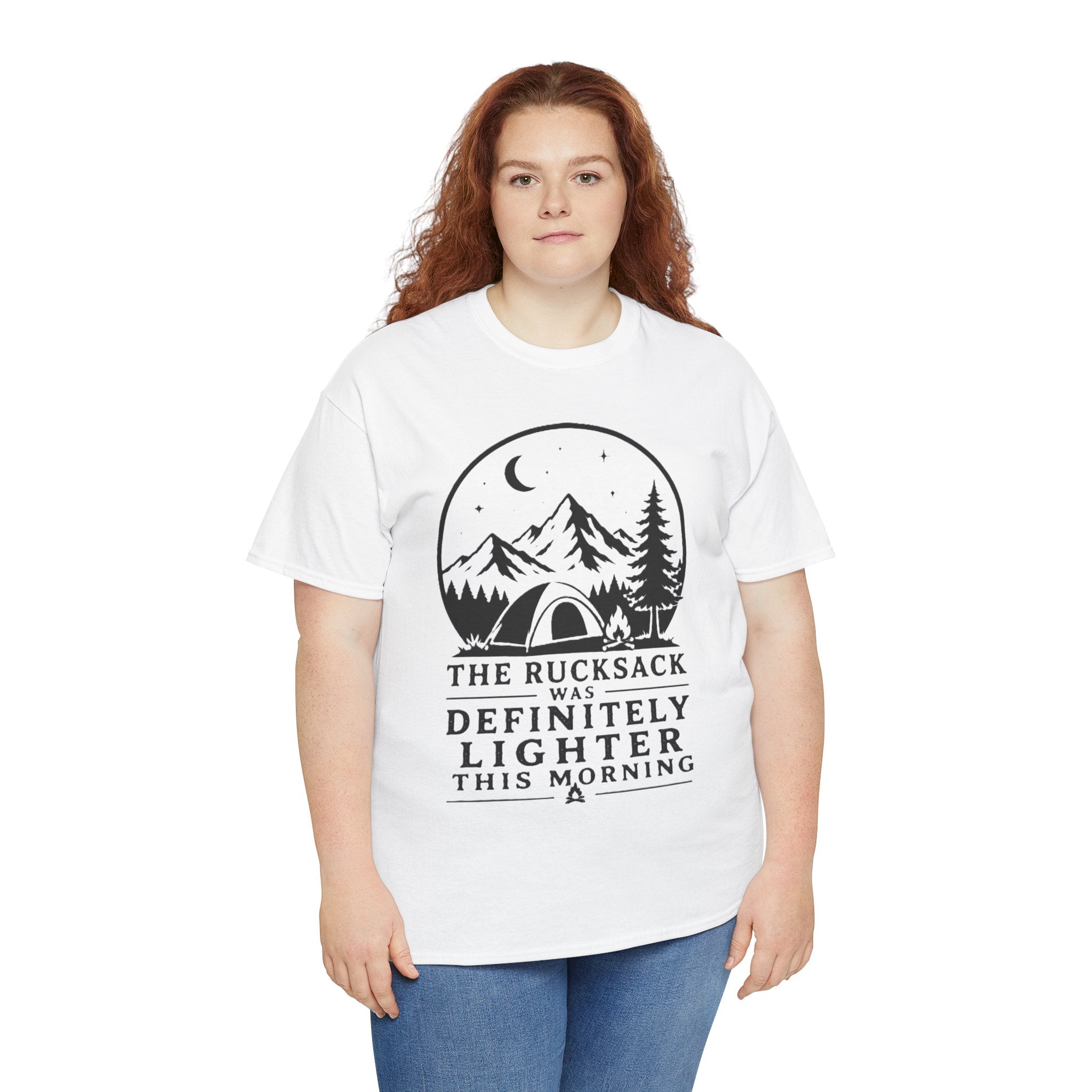 I Packed Light The Mountain Disagrees – Funny Hiking Backpacker Outdoor Graphic T-Shirt