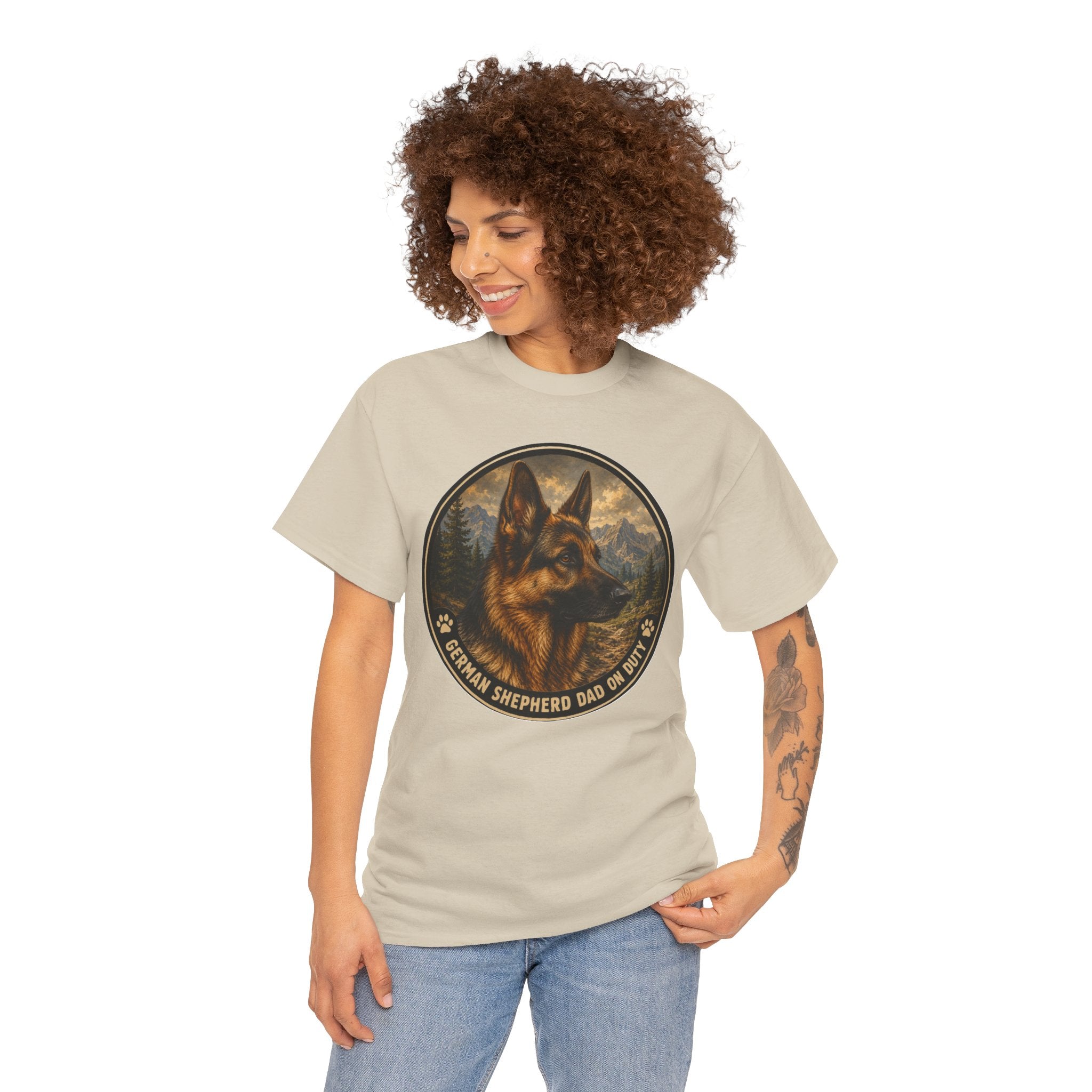 German Shepherd Dad On Duty T-Shirt | German Shepherd Owner Tee
