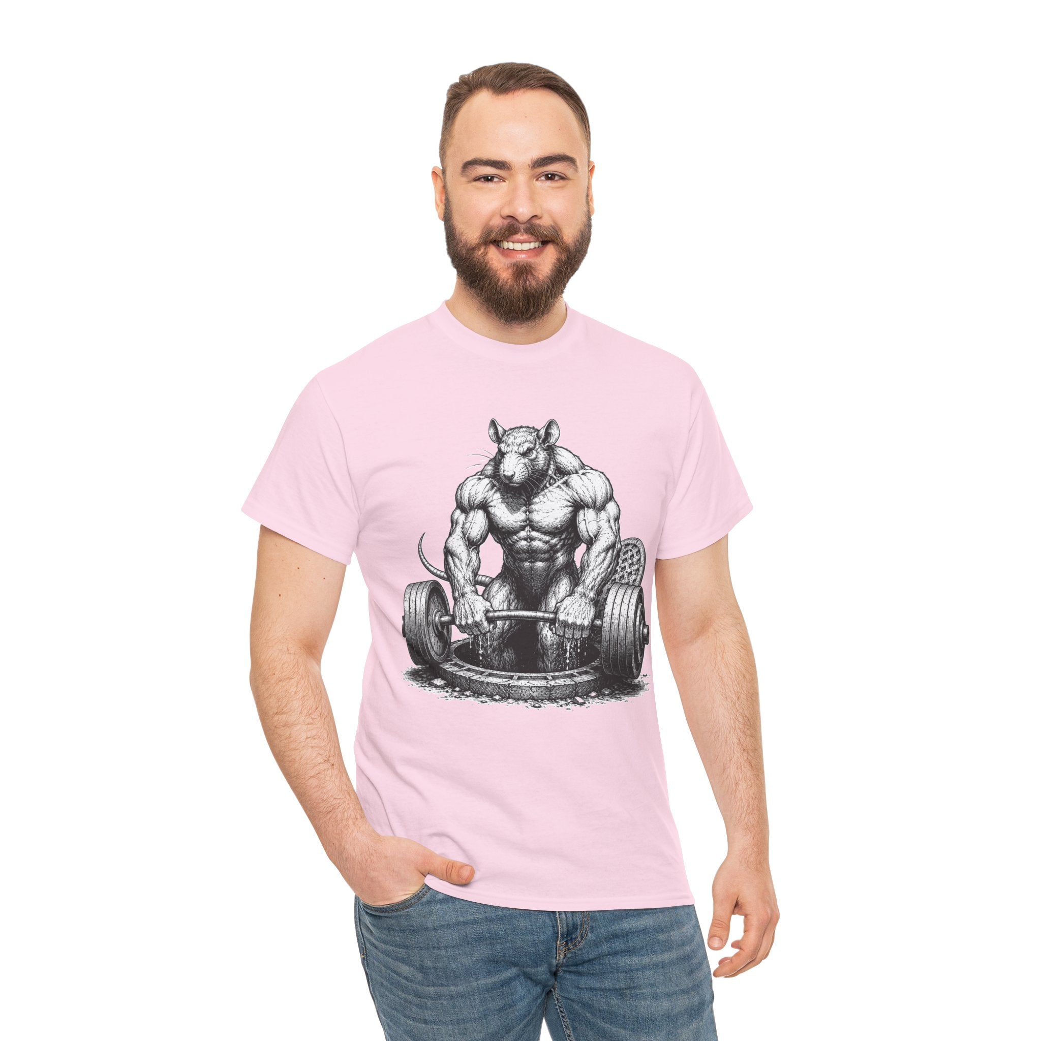 Gym Rat T-Shirt | Bodybuilder Rat Deadlift Illustration Tee