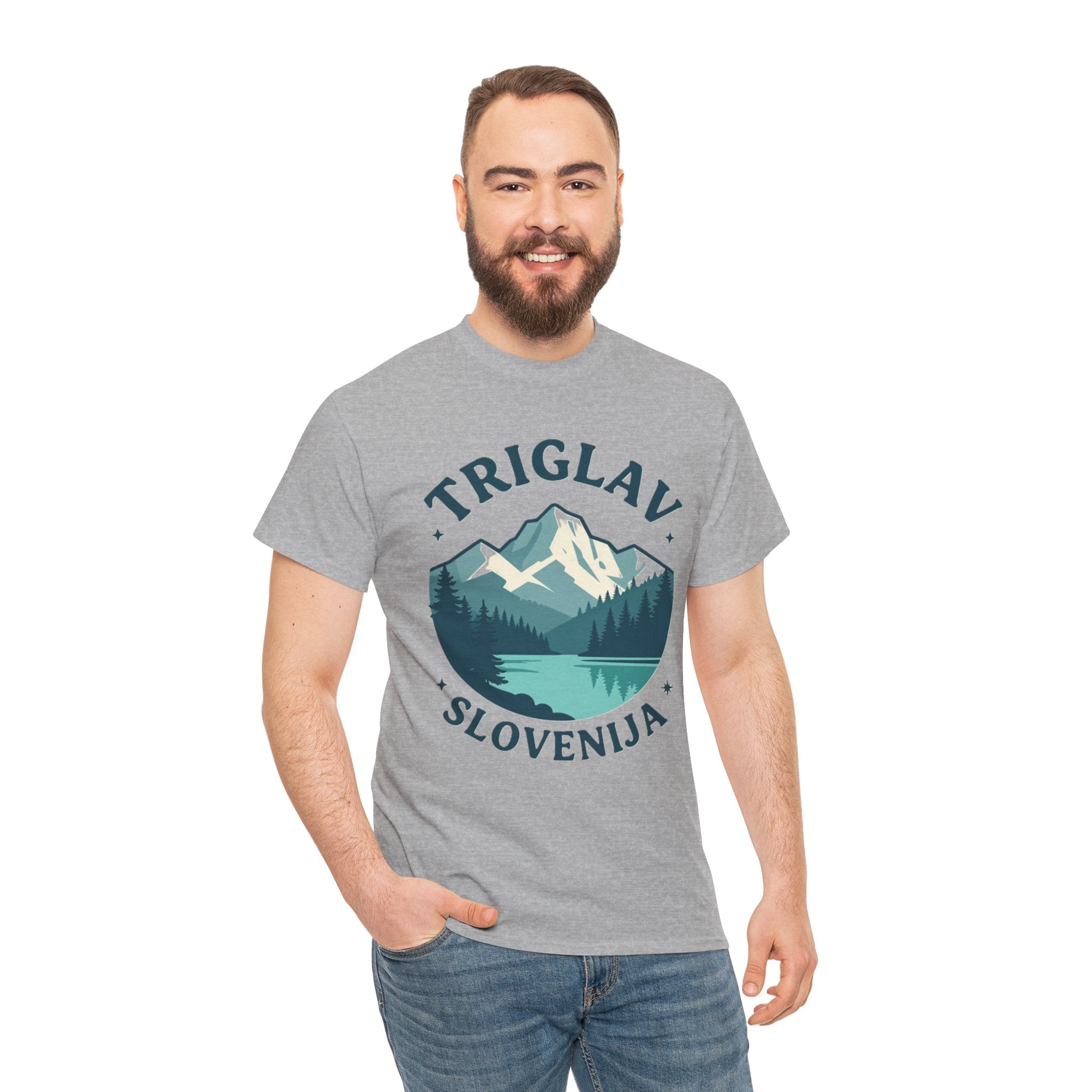 Triglav Slovenia Mountain T‑Shirt — Scenic Hiking Nature Tee