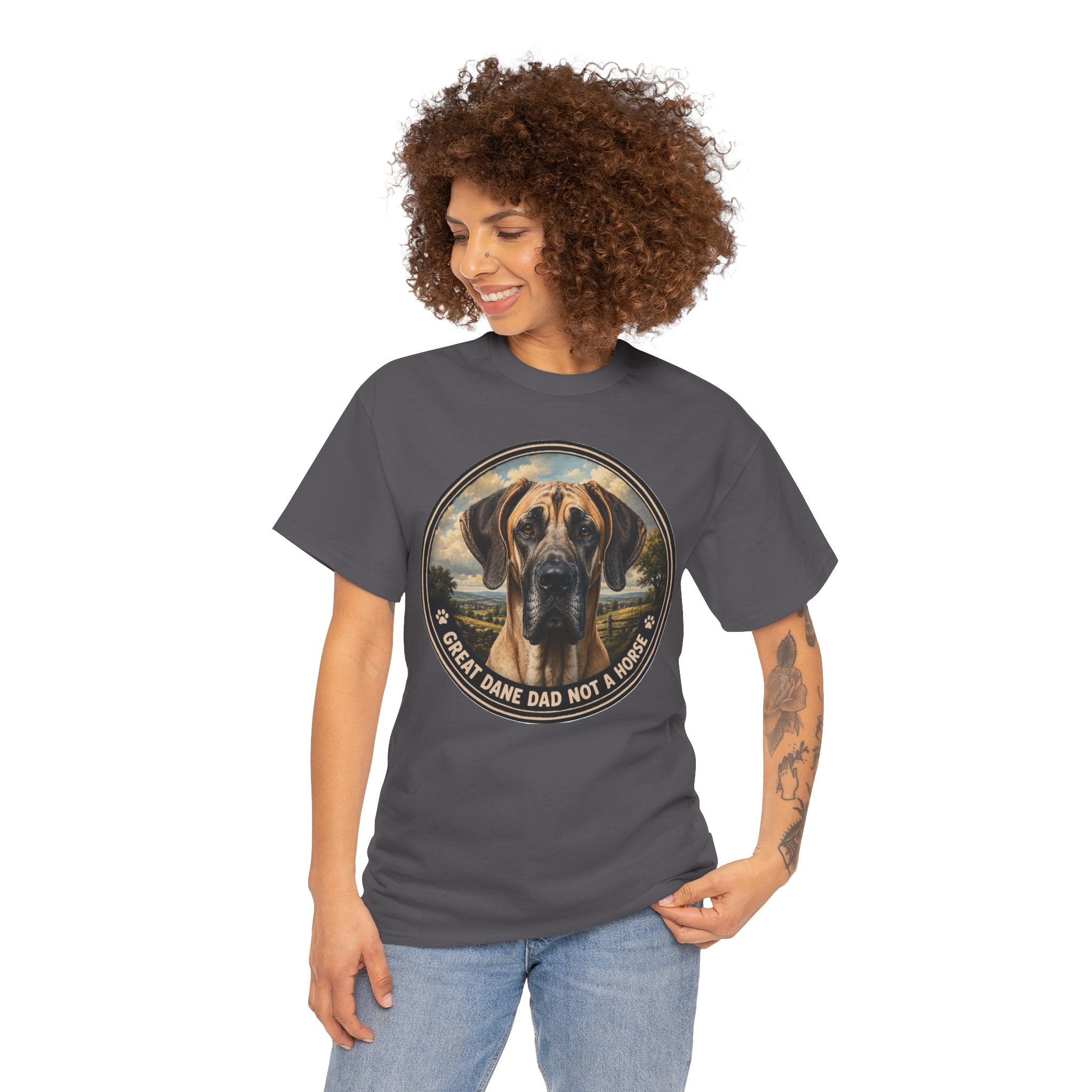Great Dane Dad Not a Horse T-Shirt | Great Dane Owner Tee