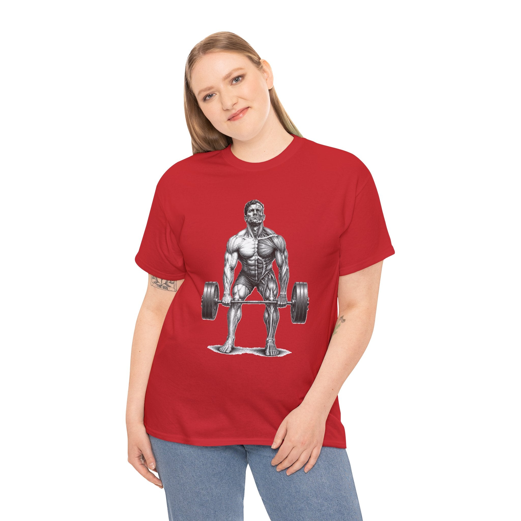 Anatomical Deadlift T-Shirt | Muscle Study Weightlifting Tee