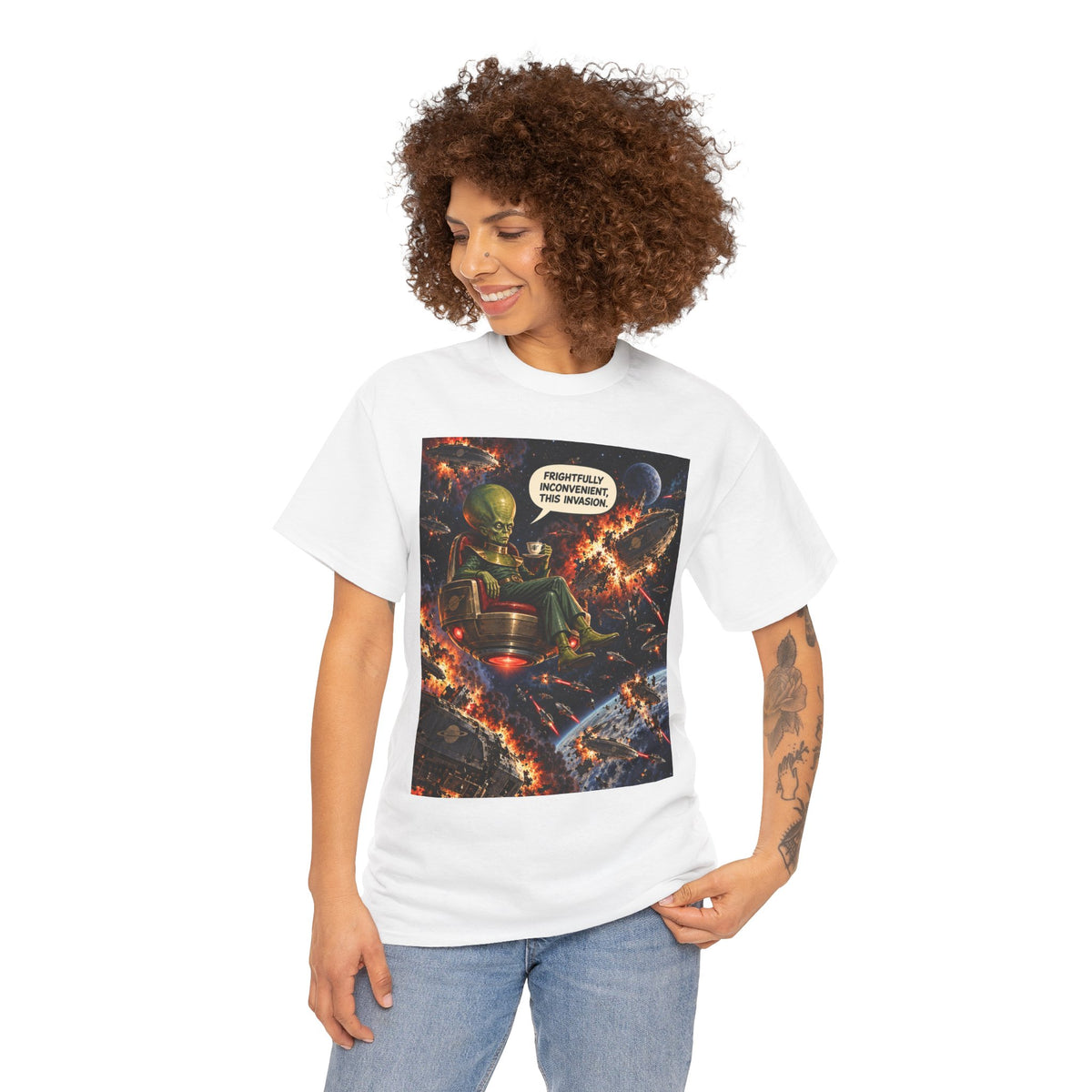 Frightfully Inconvenient Retro Alien Overlord T-Shirt