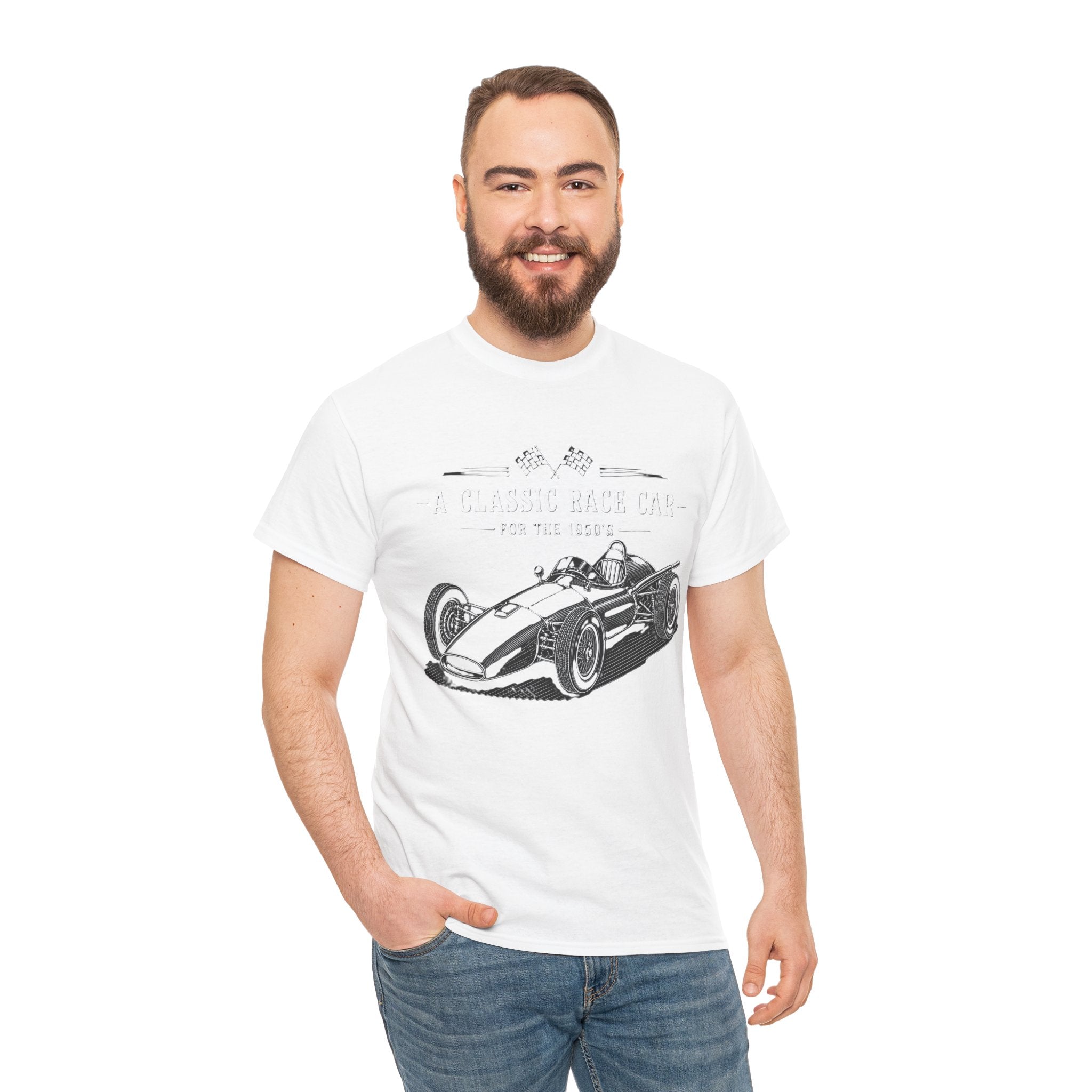 Classic Race Car T-Shirt – Vintage Open-Wheel Racing Graphic