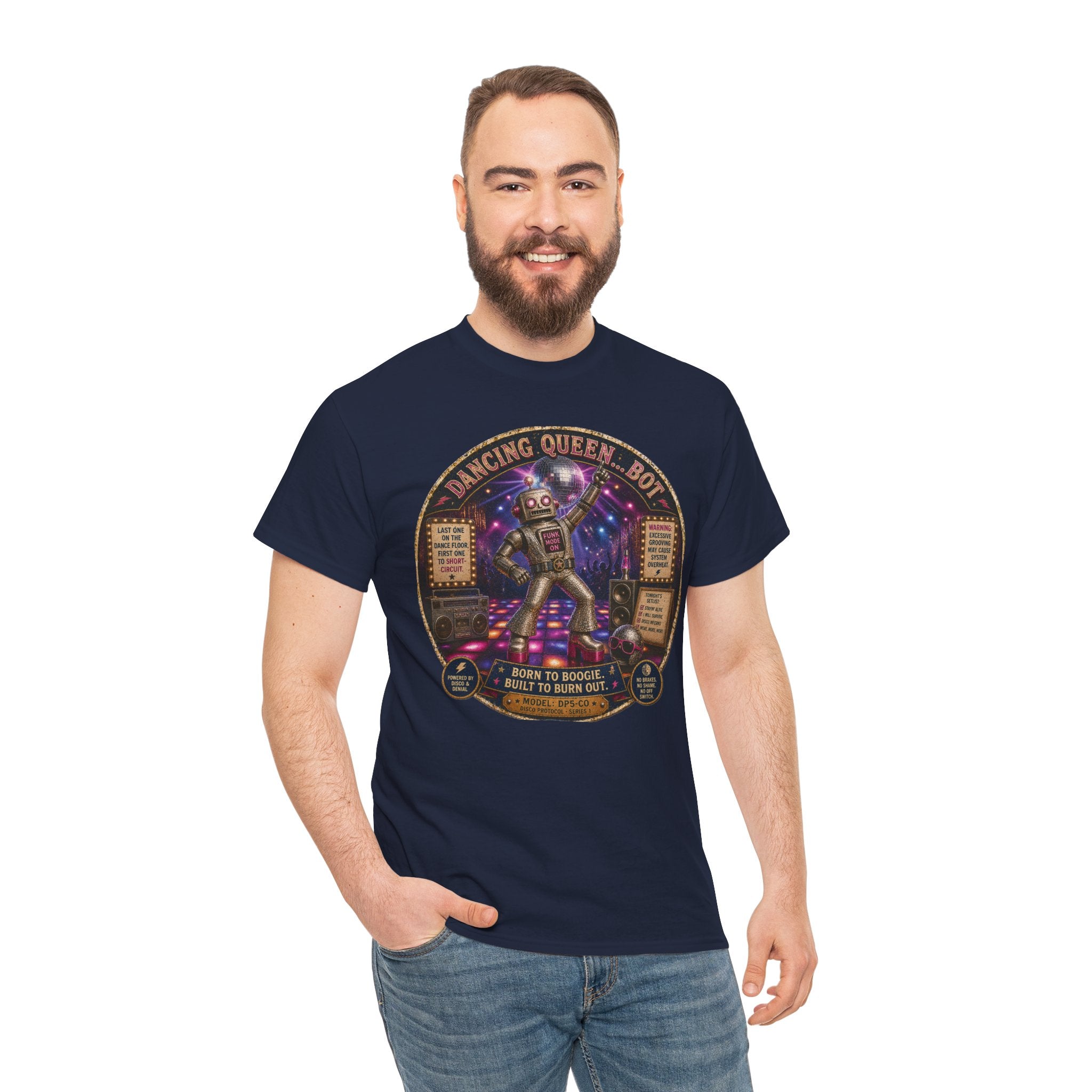 Dancing Queen...Bot T-Shirt — Funny Disco Robot Graphic Tee