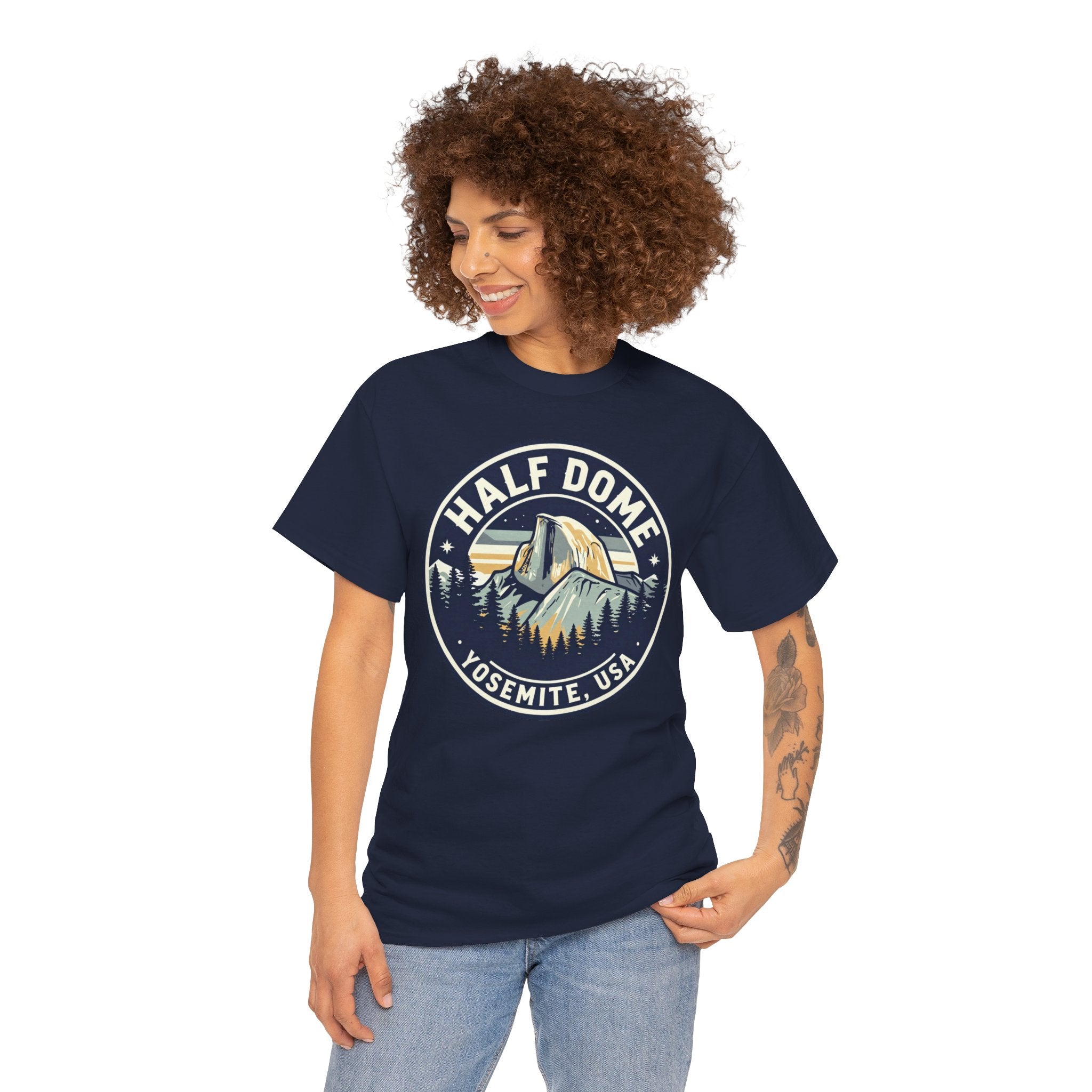 Half Dome Yosemite T-Shirt — Vintage National Park Tee