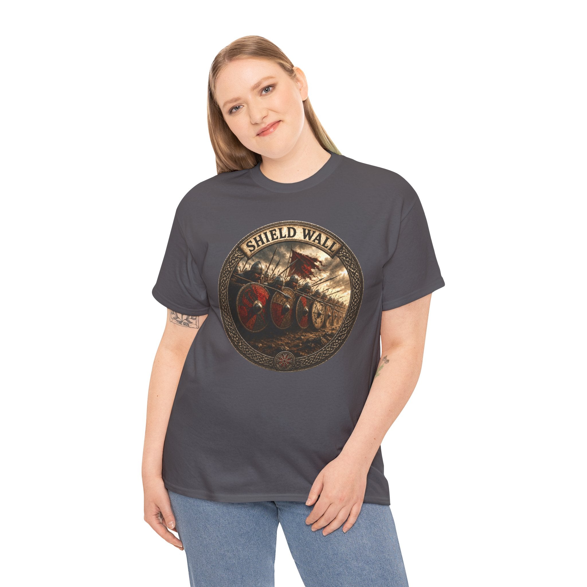 Shield Wall T-Shirt | Viking Battle Formation Tee