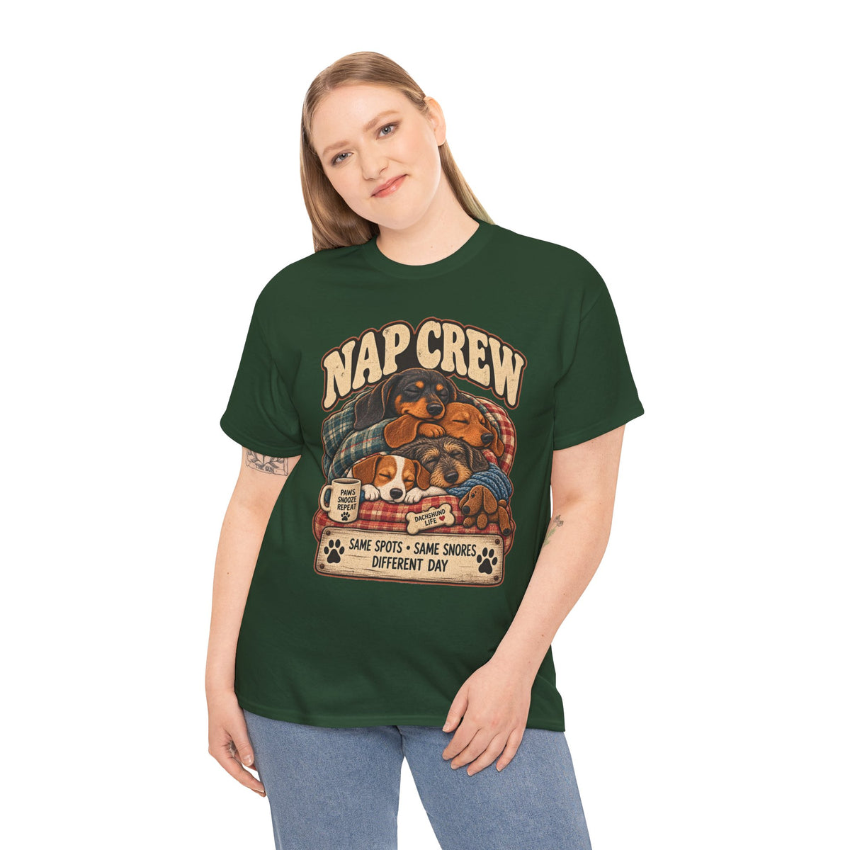 Salty Paws Sandy Snouts Dachshund Beach T-Shirt