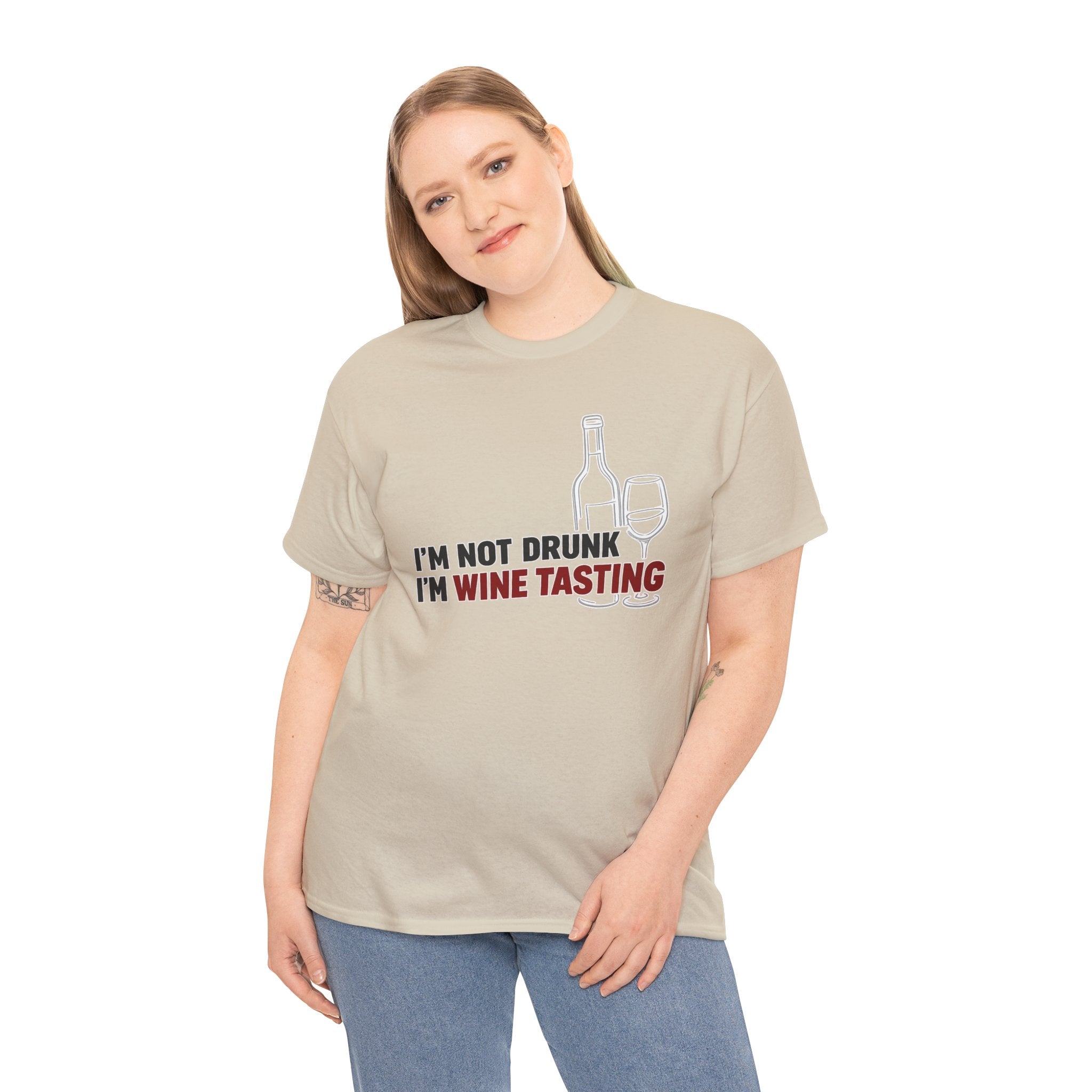 I'm Not Drunk, I'm Wine Tasting T-Shirt — Funny Wine Lover Graphic Tee