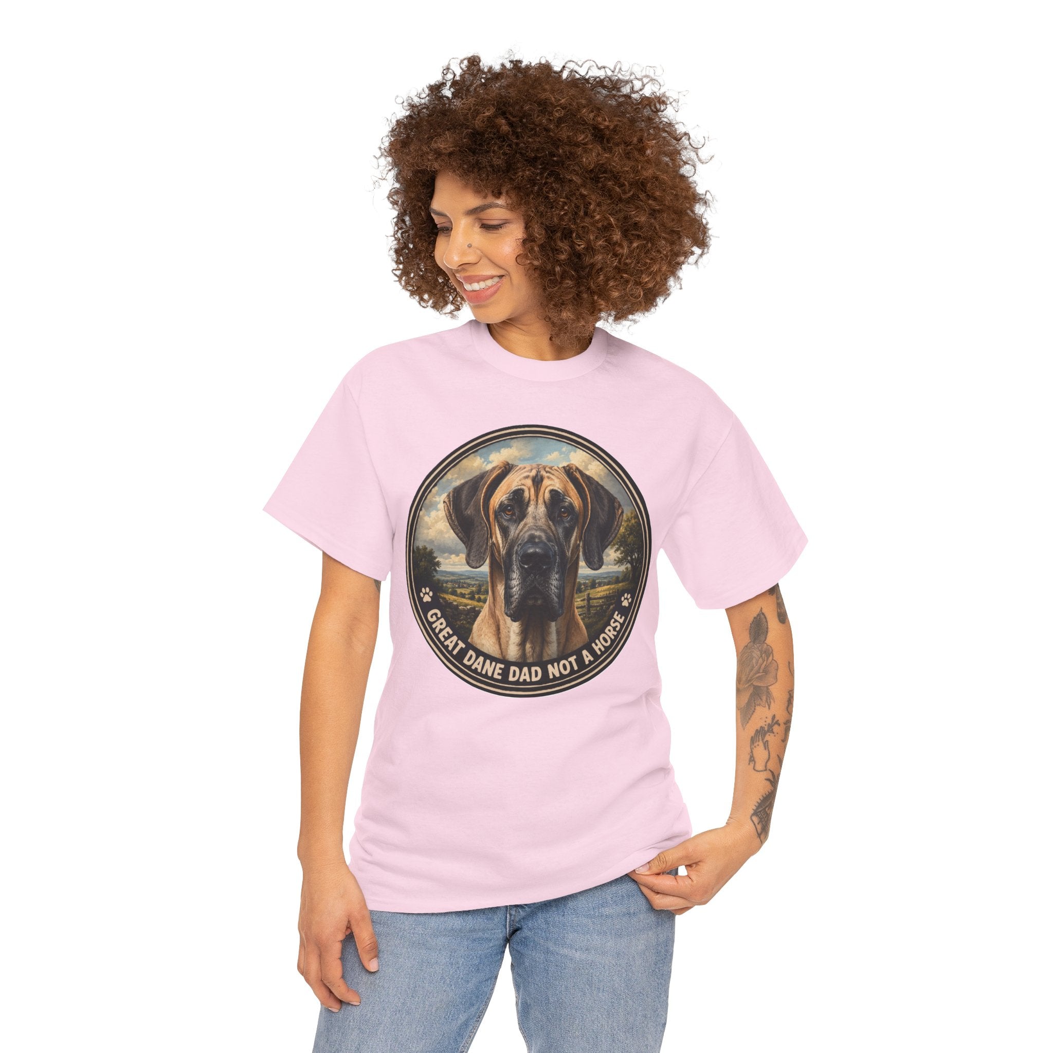 Great Dane Dad Not a Horse T-Shirt | Great Dane Owner Tee