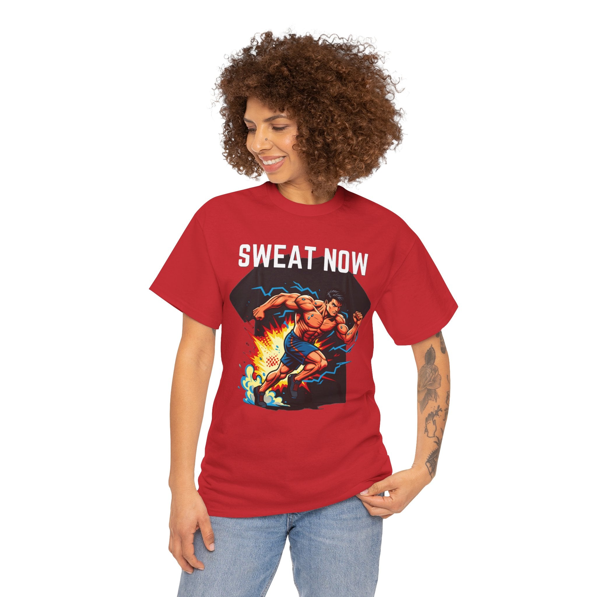 Sweat Now T-Shirt | Men's Gym Motivation Tee