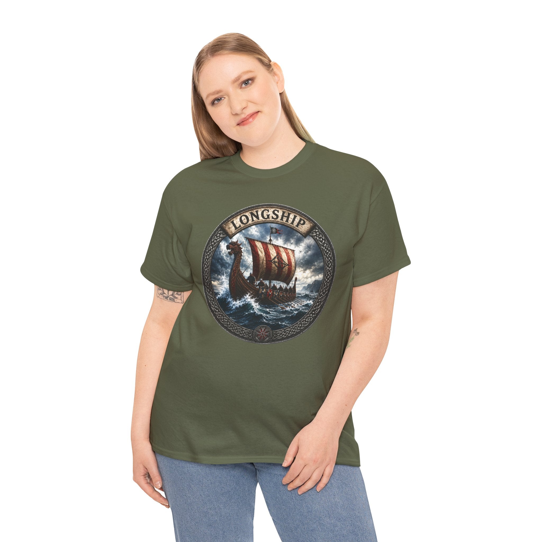 Longship T-Shirt | Viking Ship Norse Mythology Tee