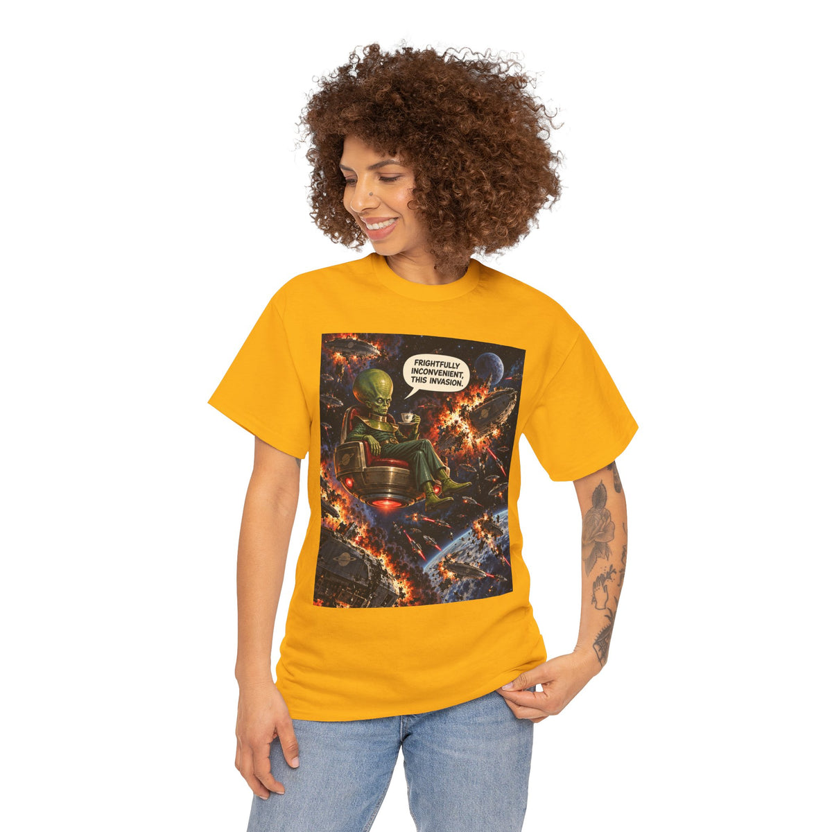 Frightfully Inconvenient Retro Alien Overlord T-Shirt