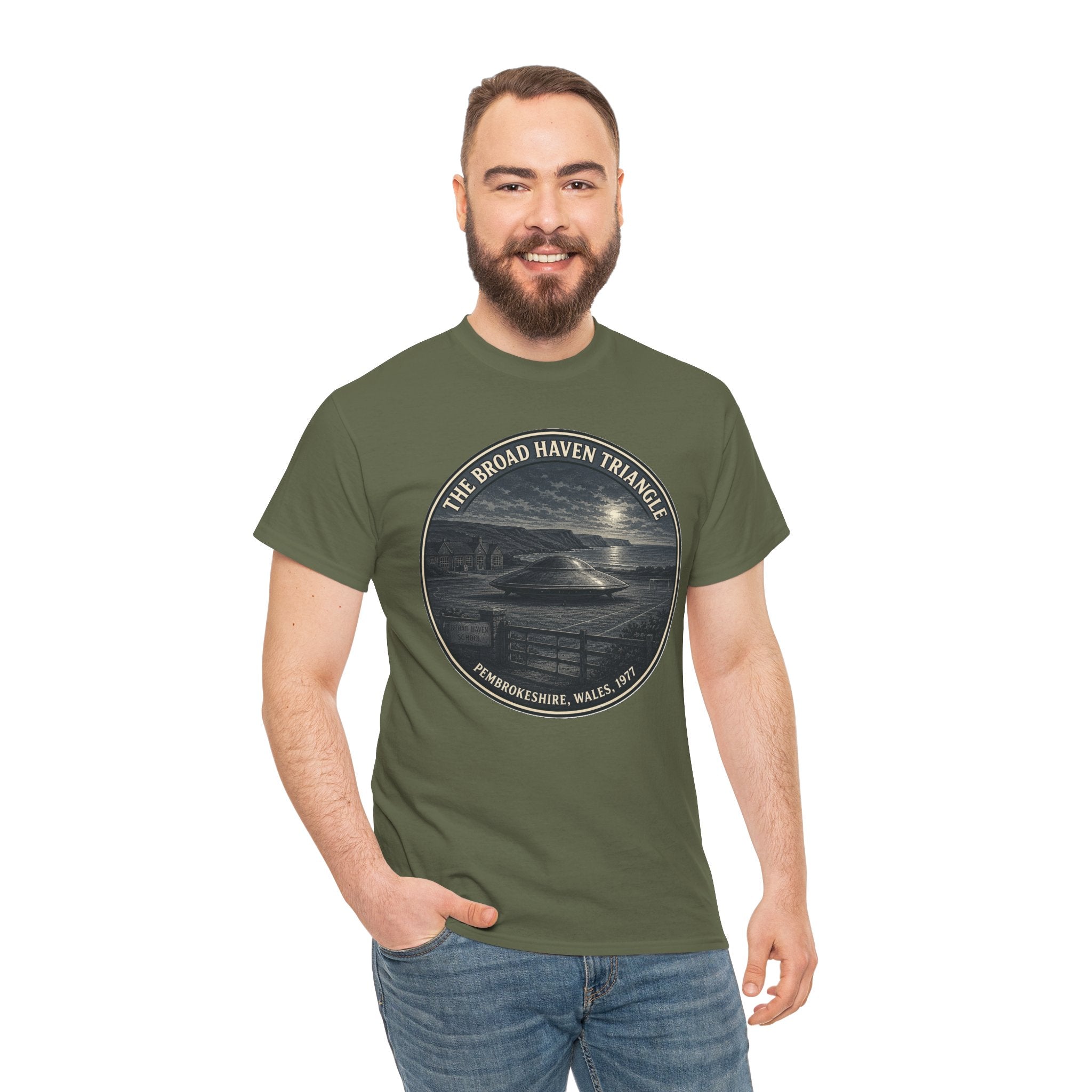 The Broad Haven Triangle T-Shirt | Pembrokeshire 1977 UFO Tee