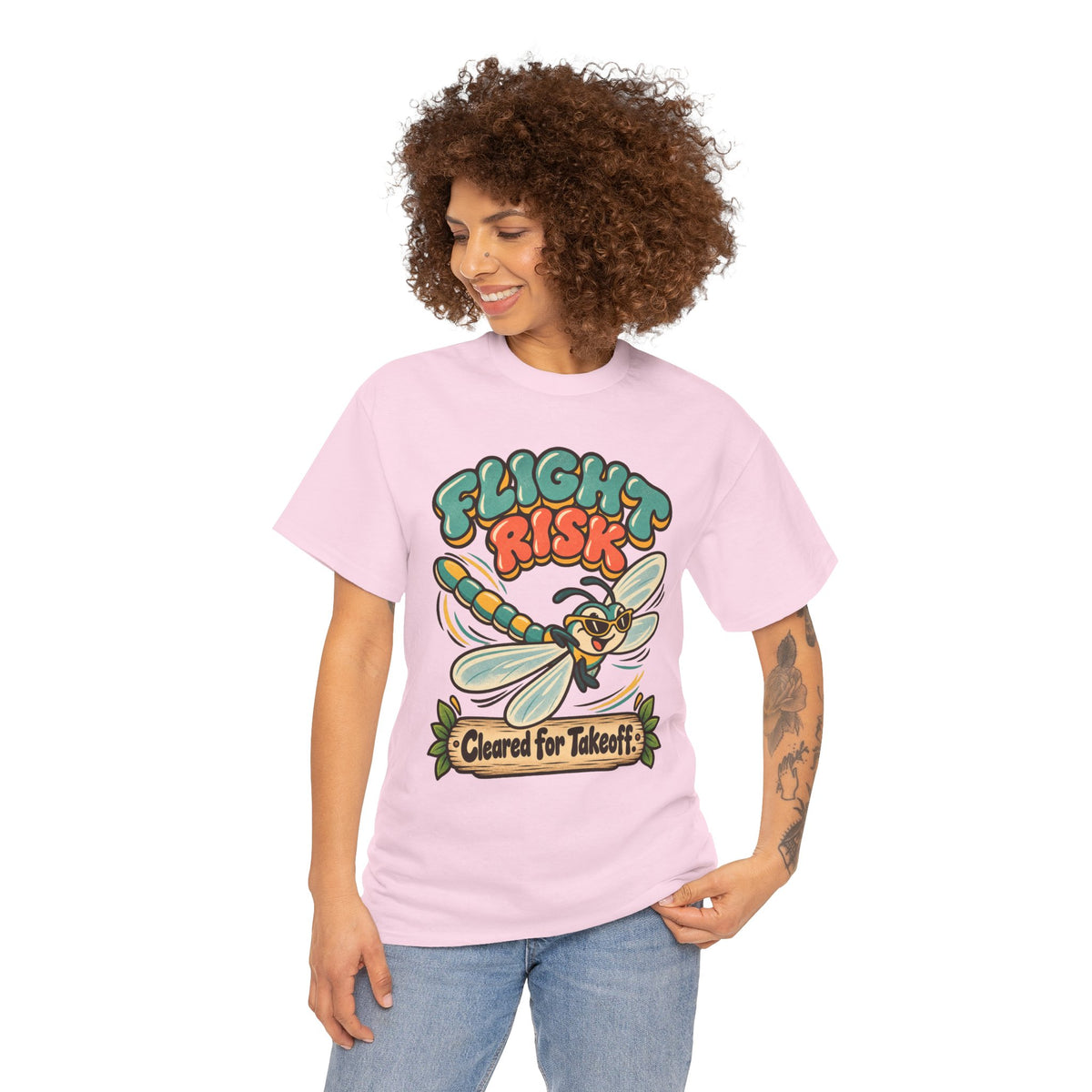 Flight Risk Dragonfly T-Shirt – Funny Cleared for Takeoff Insect Tee