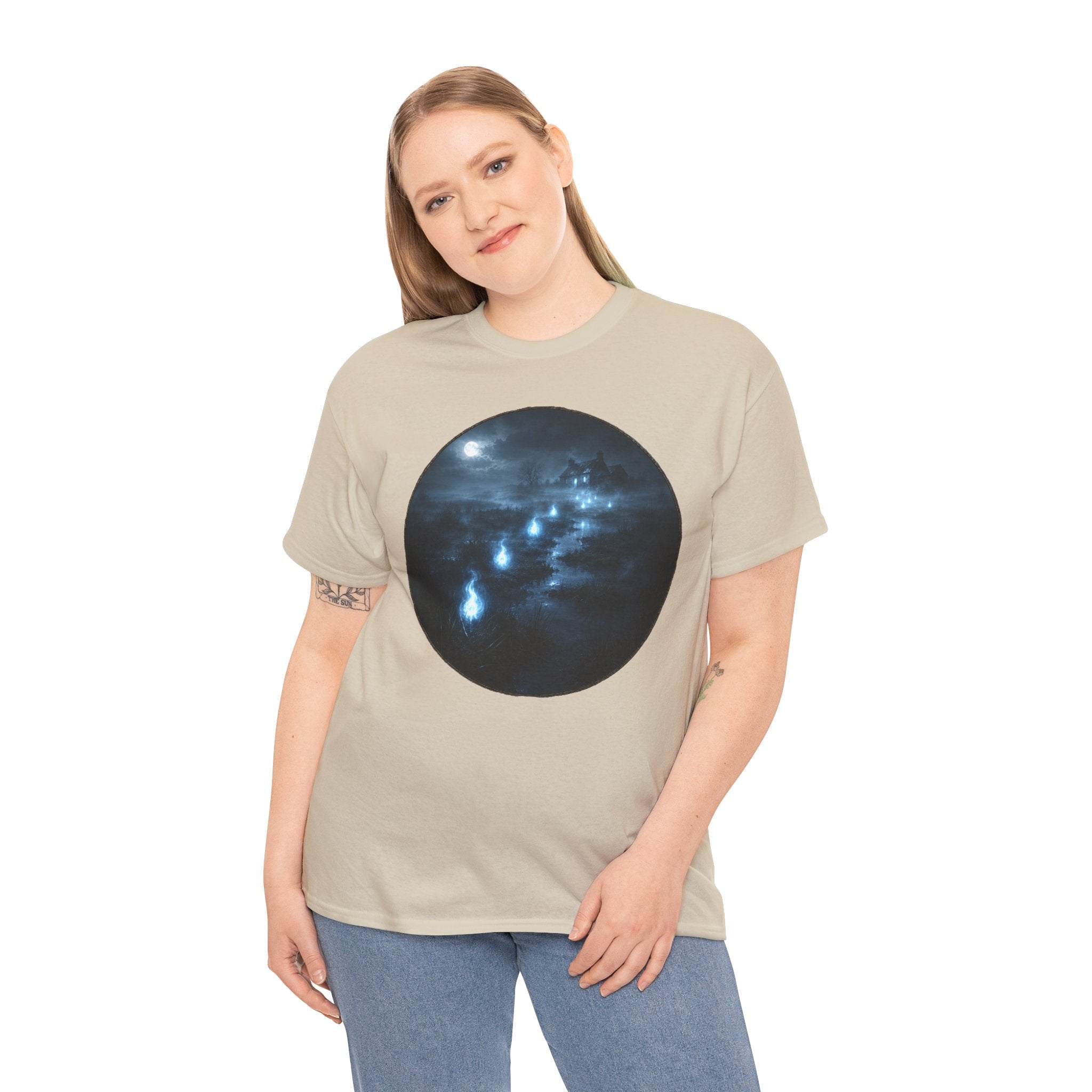 Will-o'-the-Wisp T-Shirt | Marsh Light Folklore Tee