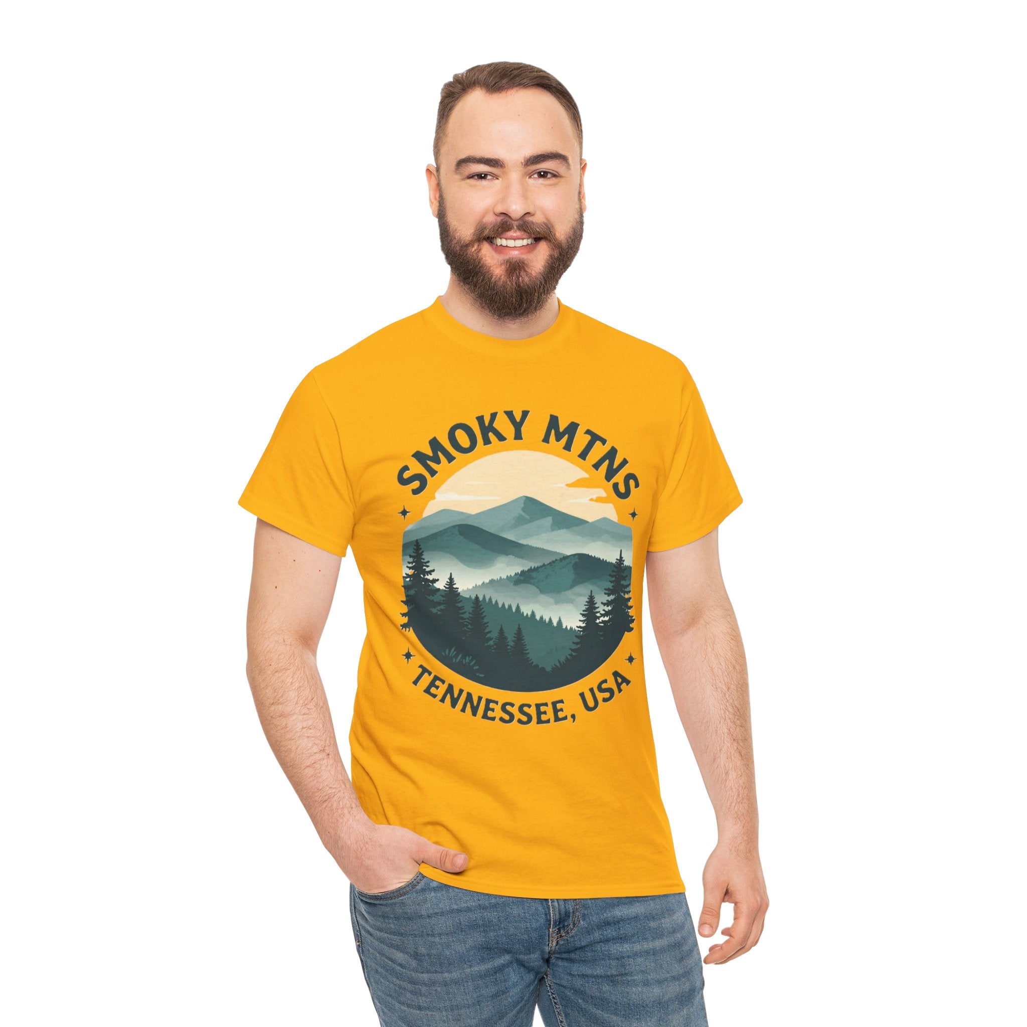 Smoky Mtns Tennessee Tee — Scenic Mountain Sunset T‑Shirt