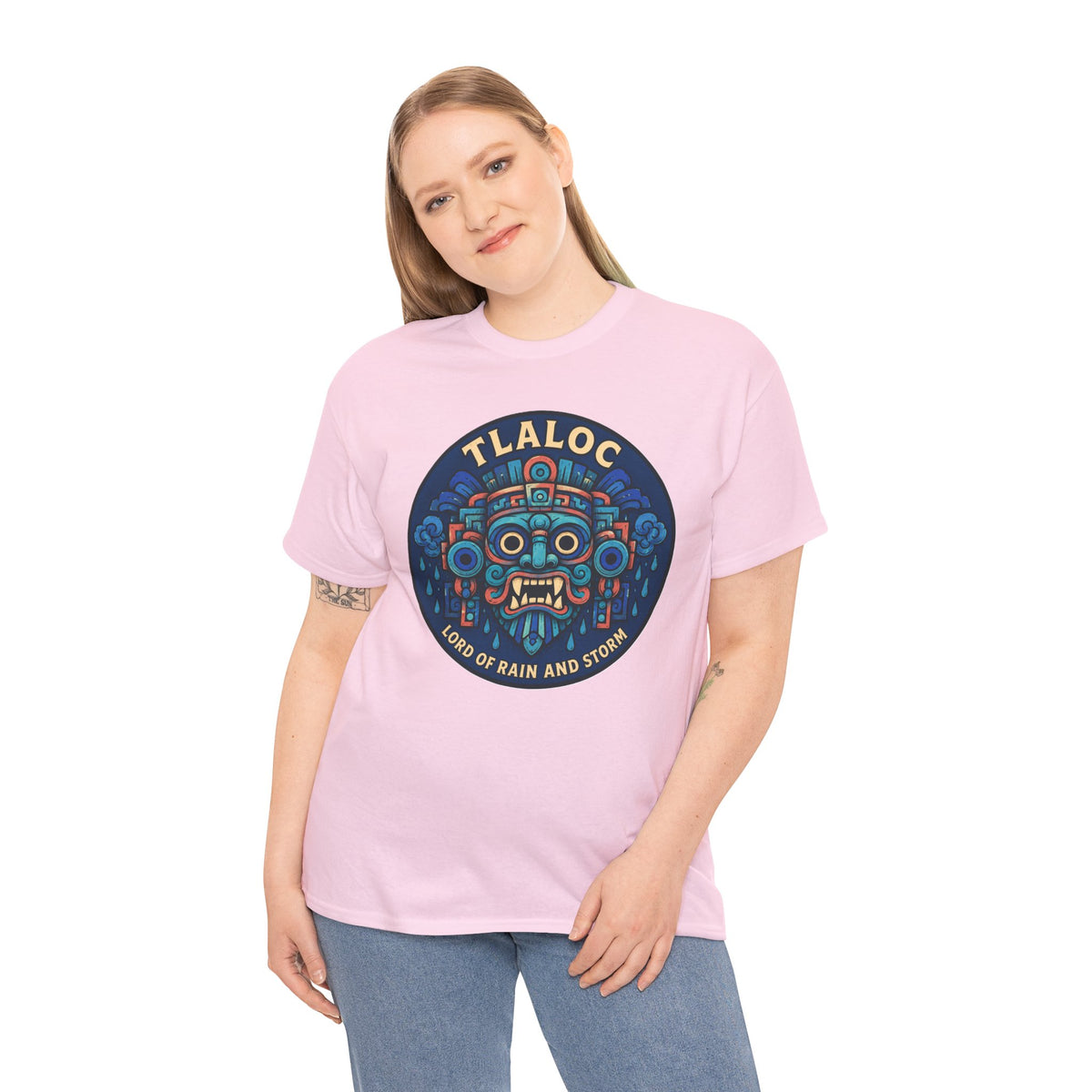 Tlaloc Lord of Rain and Storm T-Shirt – Aztec Rain God Mythology Graphic Tee
