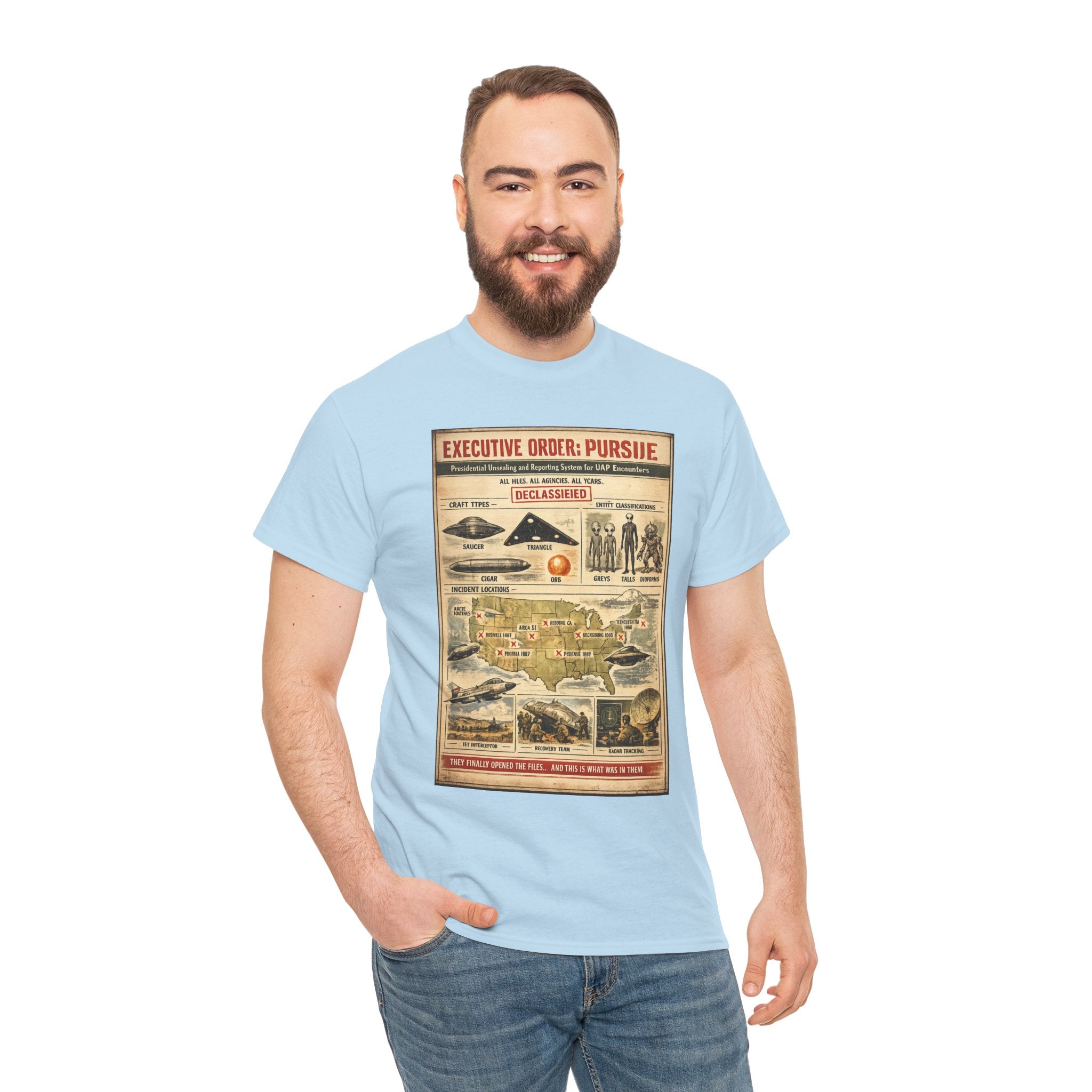 The Disclosure – Pentagon UAP Files Declassified 1940s Technical Field Brief Vintage Graphic T-Shirt