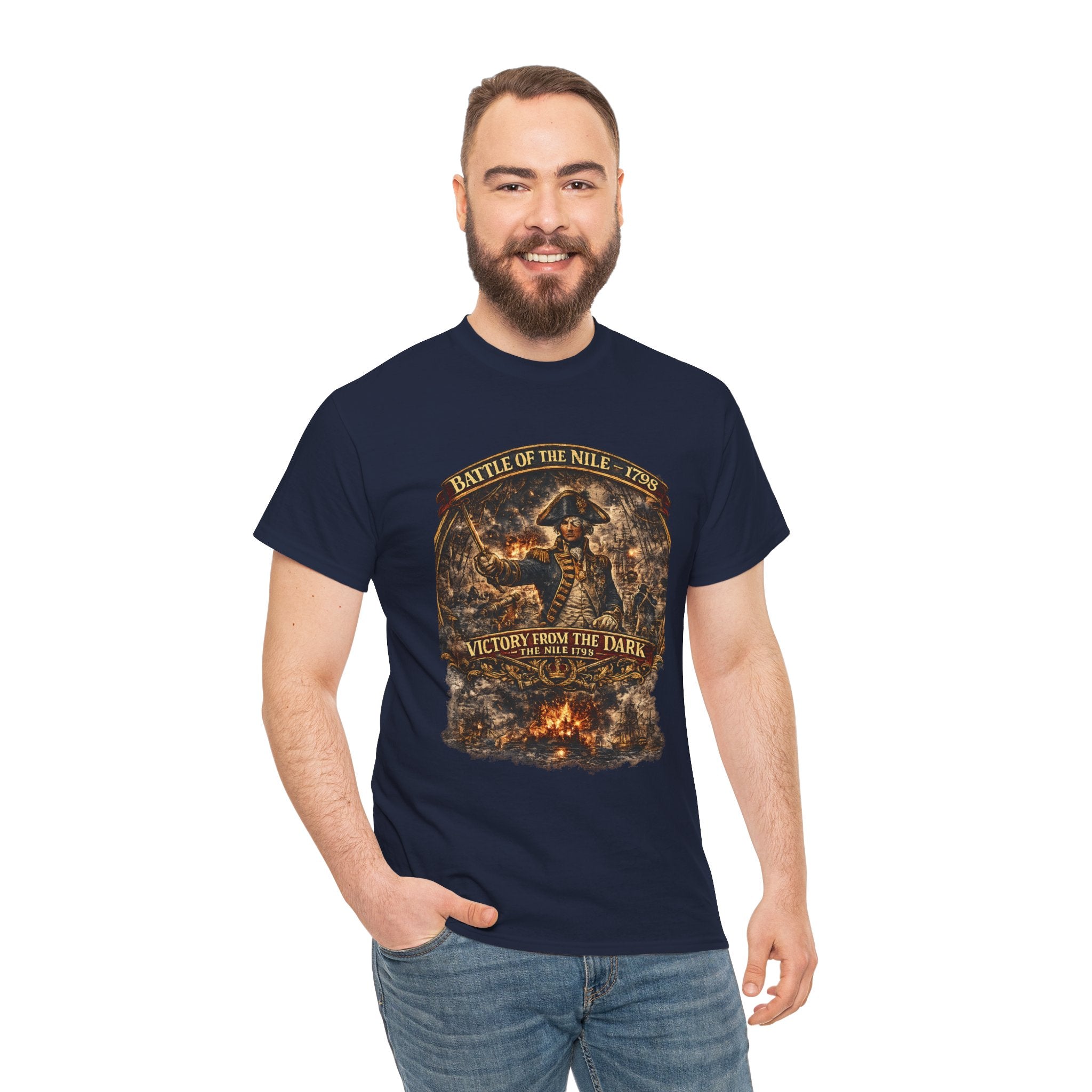 Admiral Nelson Battle of the Nile T-Shirt | 1798 Naval History Graphic Tee | Royal Navy Shirt