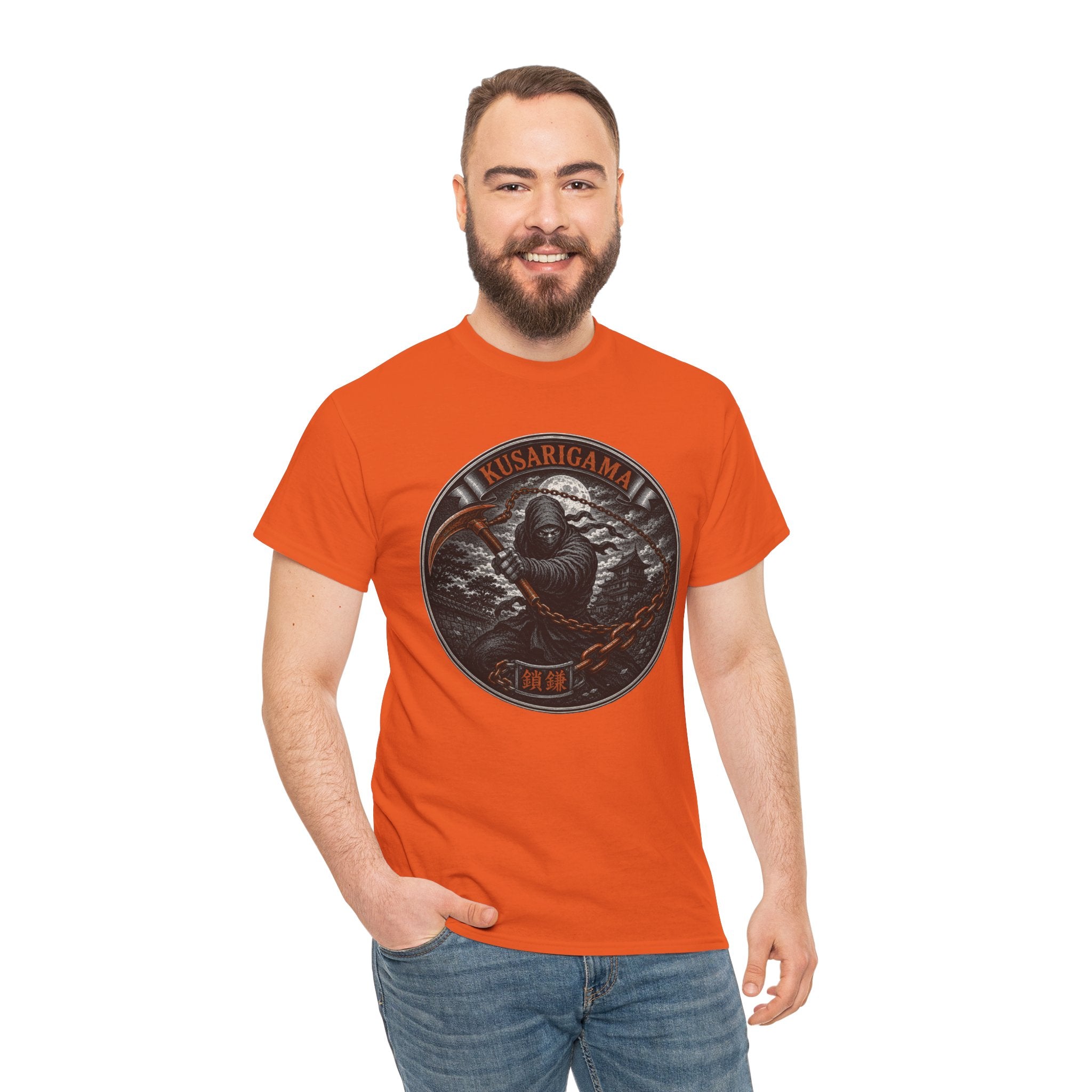 Kusarigama Sickle and Chain T-Shirt | Japanese Weapon Tee