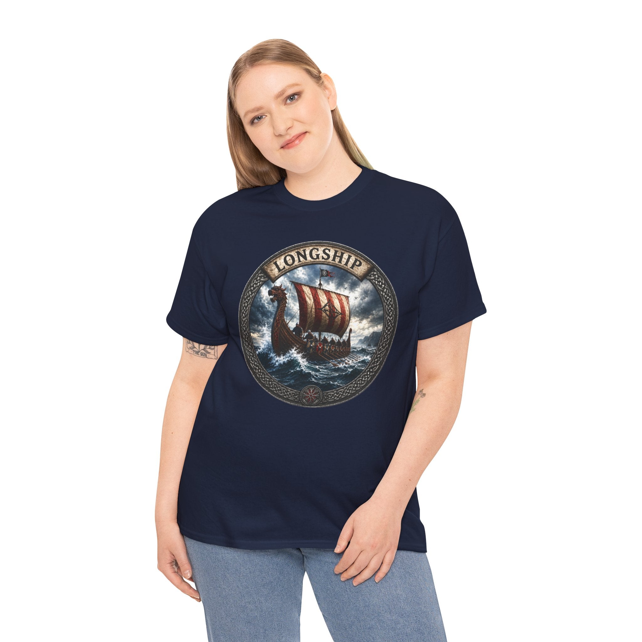 Longship T-Shirt | Viking Ship Norse Mythology Tee