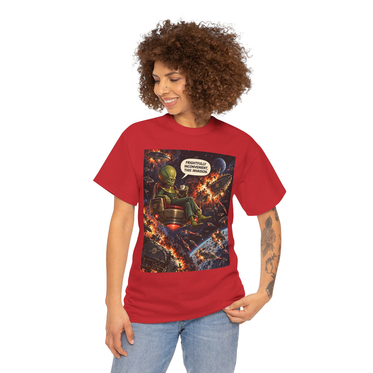 Frightfully Inconvenient Retro Alien Overlord T-Shirt