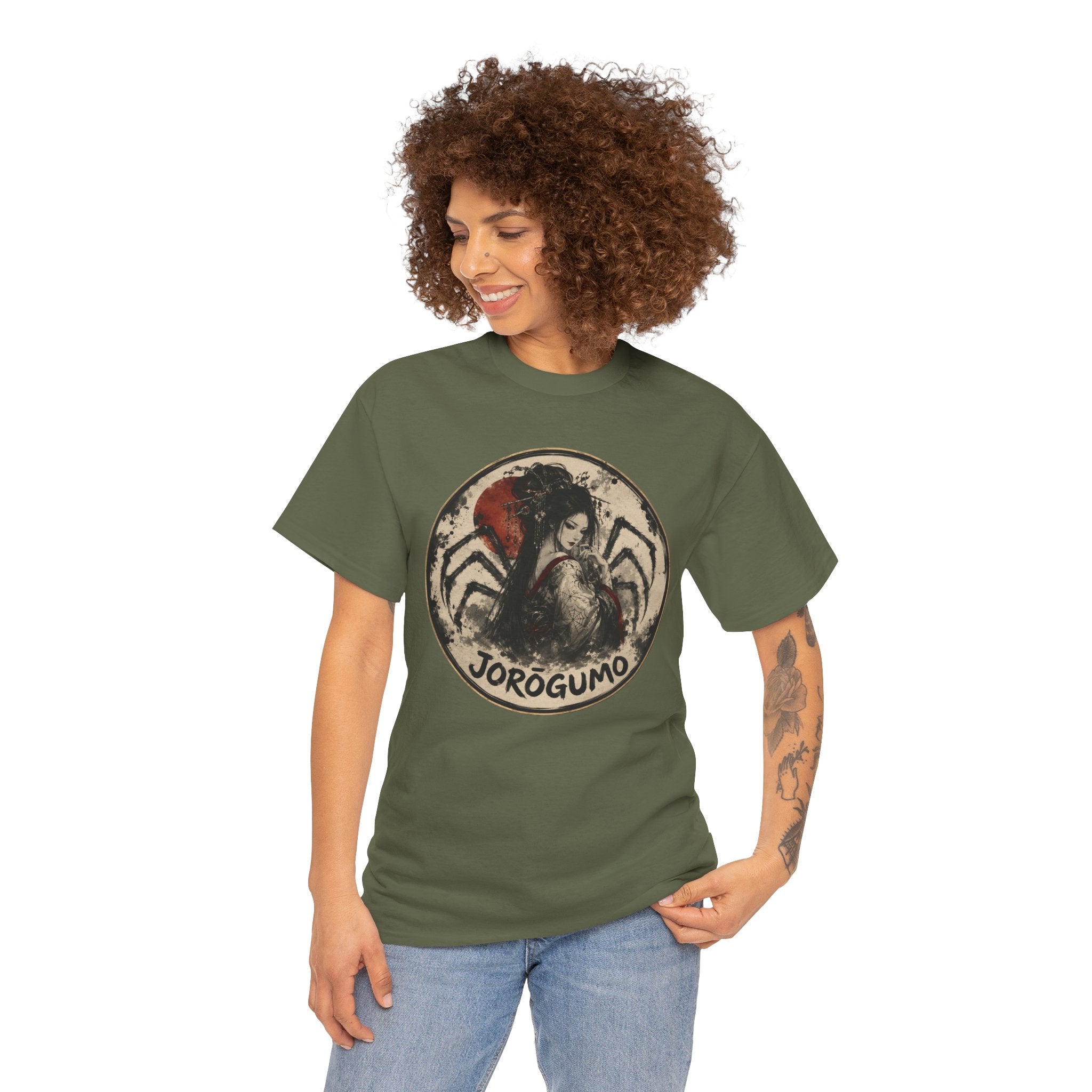 Jorōgumo Spider Woman Tee — Japanese Folklore Horror Graphic T-Shirt