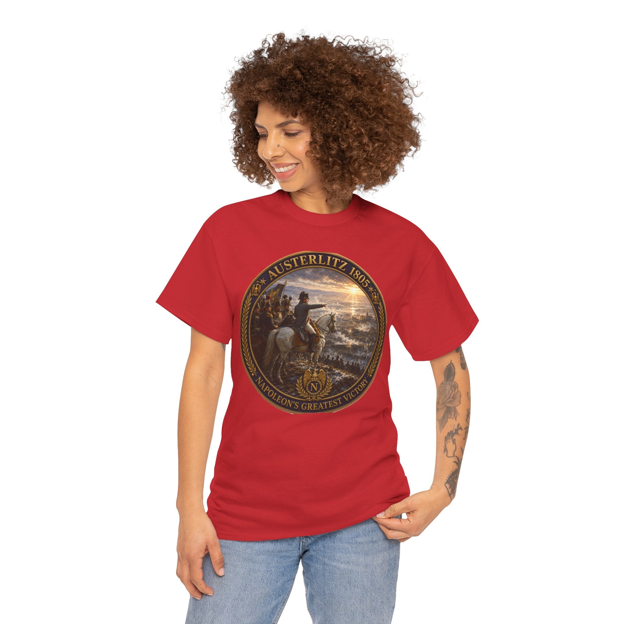 Austerlitz 1805 Battle Tee — Historical Napoleonic War Medal Design