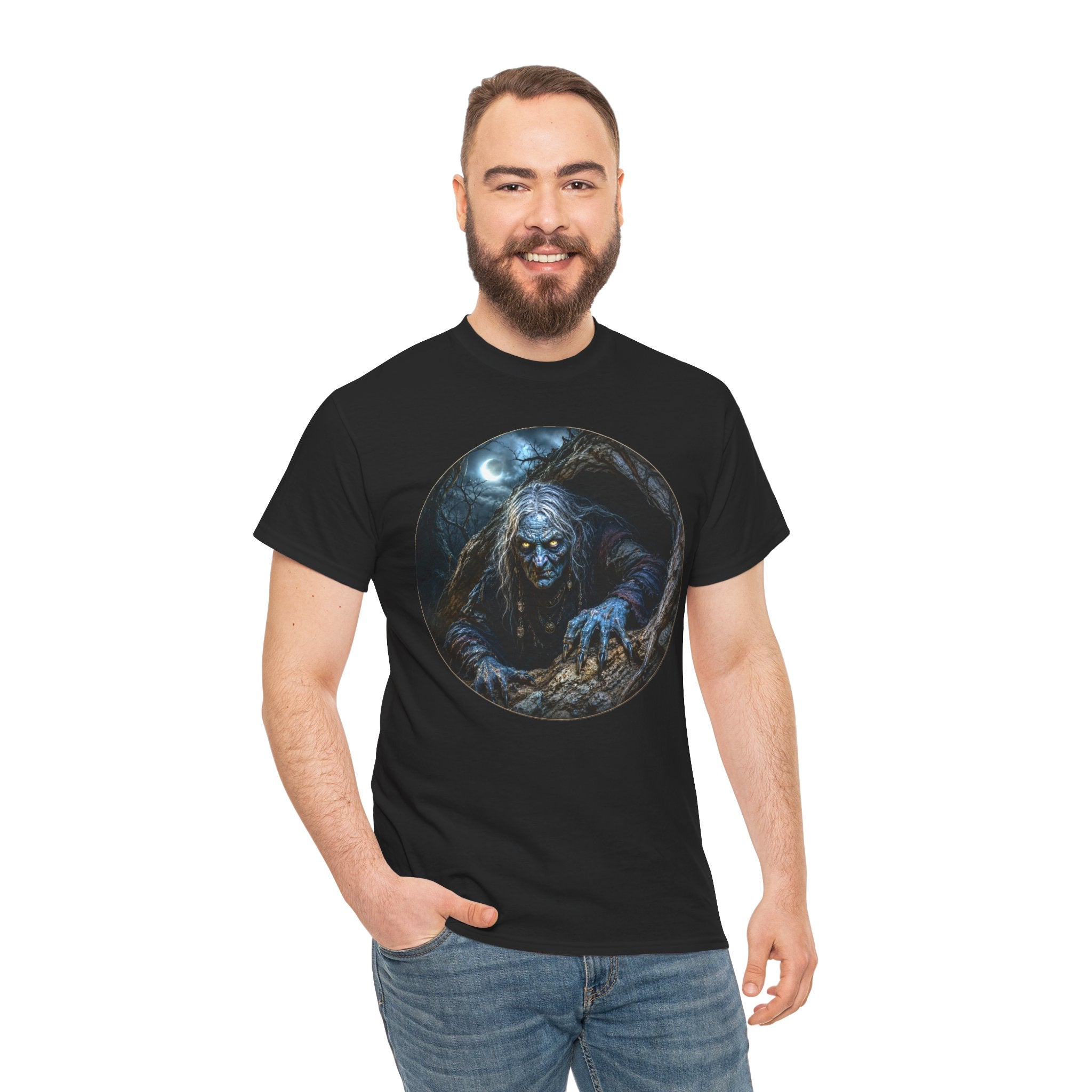 The Hollow Hag T-Shirt | Crone Witch Folklore Tee | Valegrim