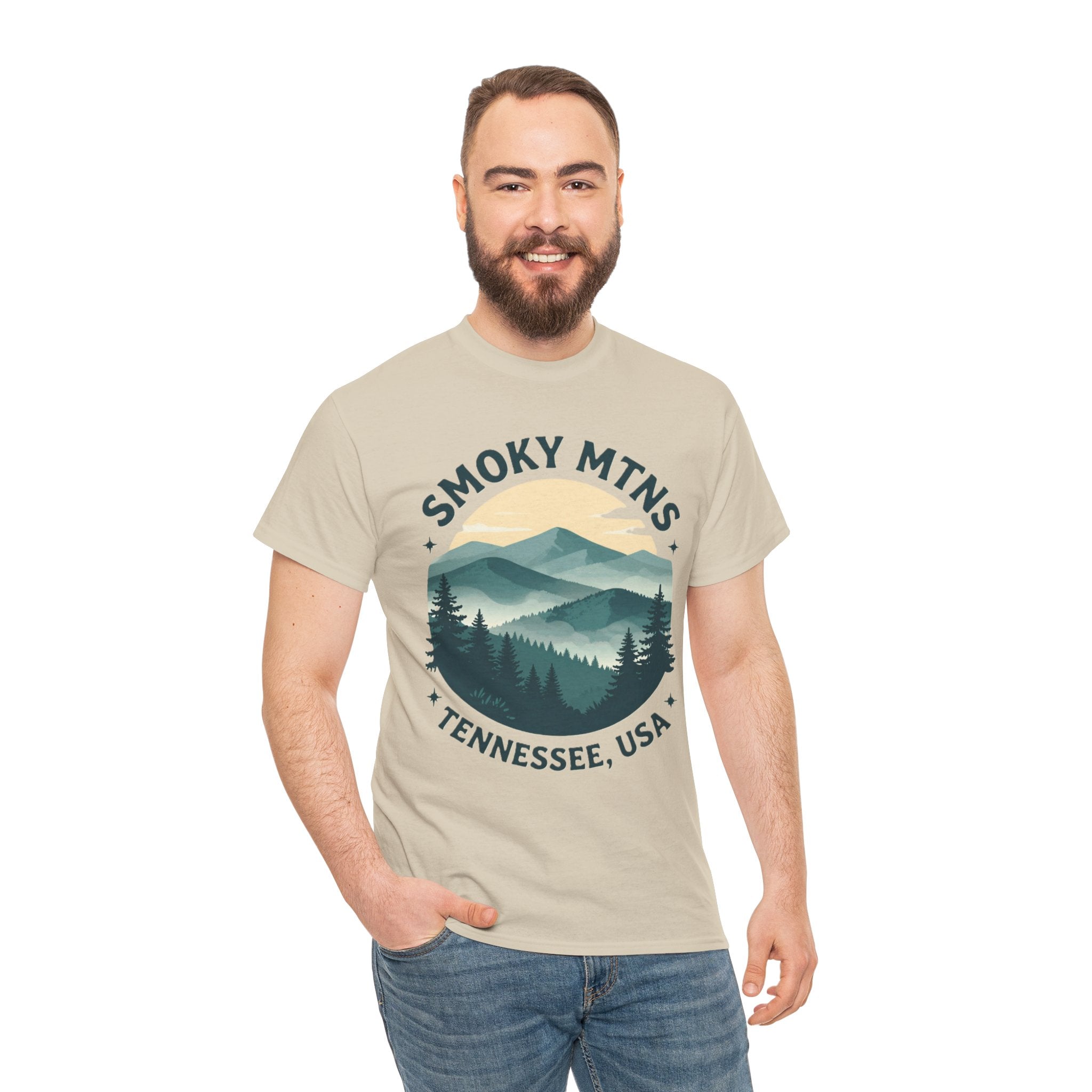 Smoky Mtns Tennessee Tee — Scenic Mountain Sunset T‑Shirt