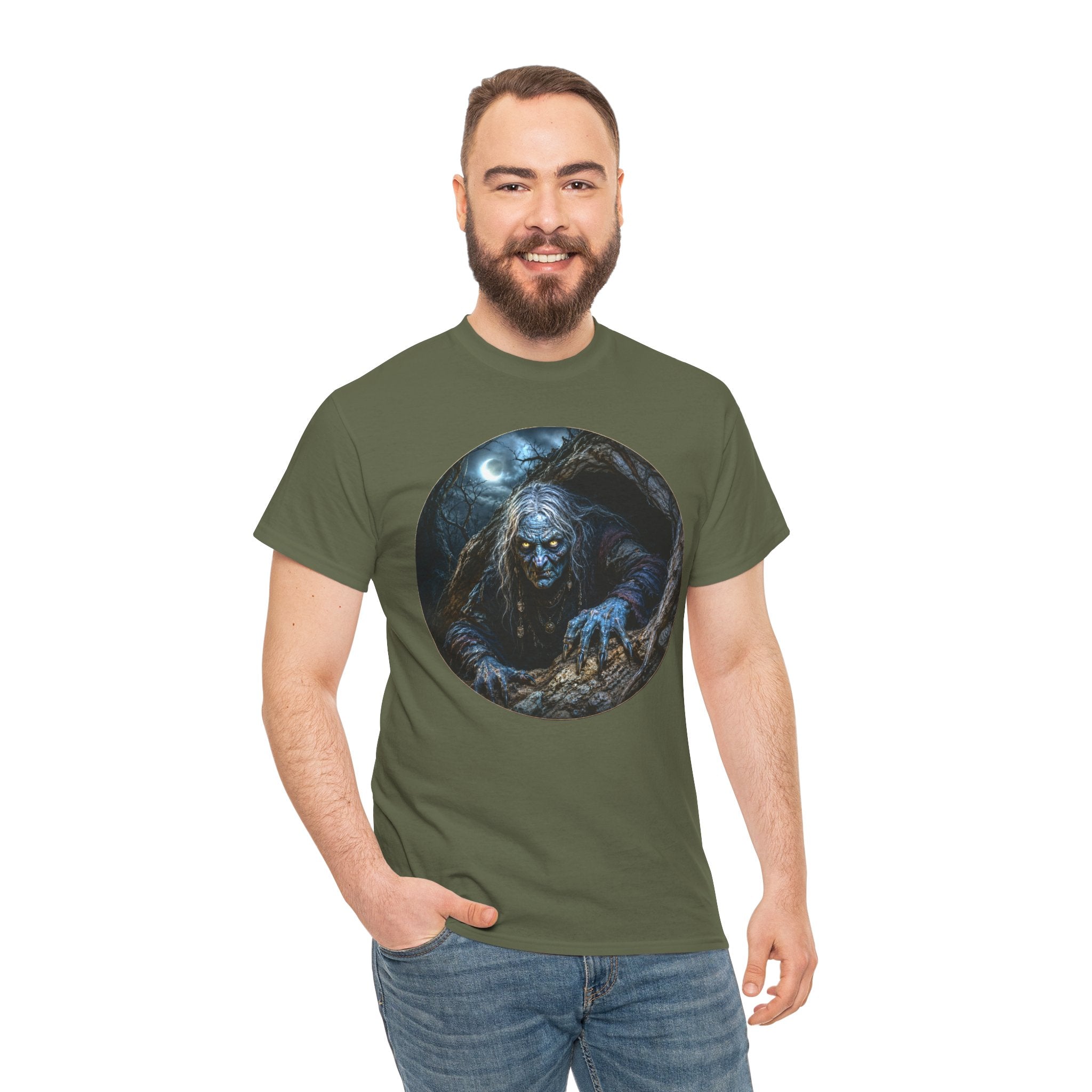 The Hollow Hag T-Shirt | Crone Witch Folklore Tee | Valegrim
