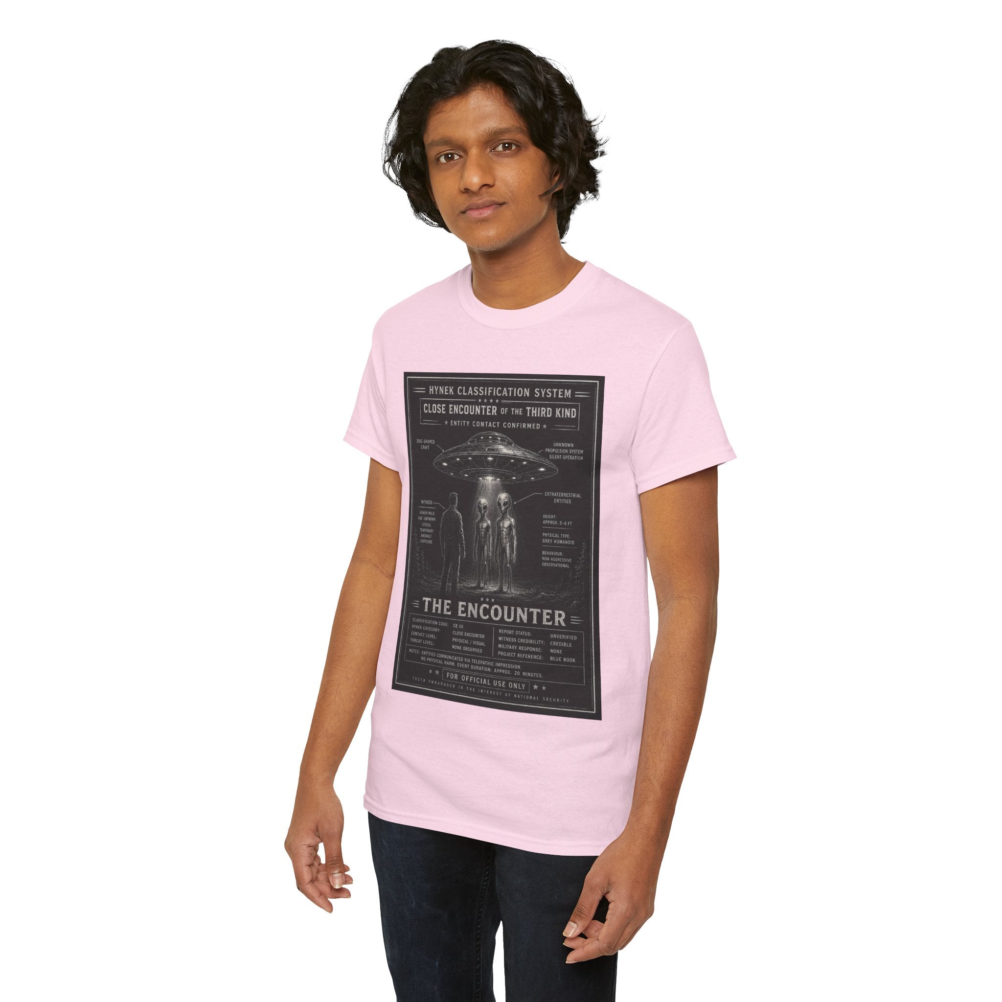 The Encounter – Close Encounter of the Third Kind Field Classification Guide Vintage Graphic T-Shirt