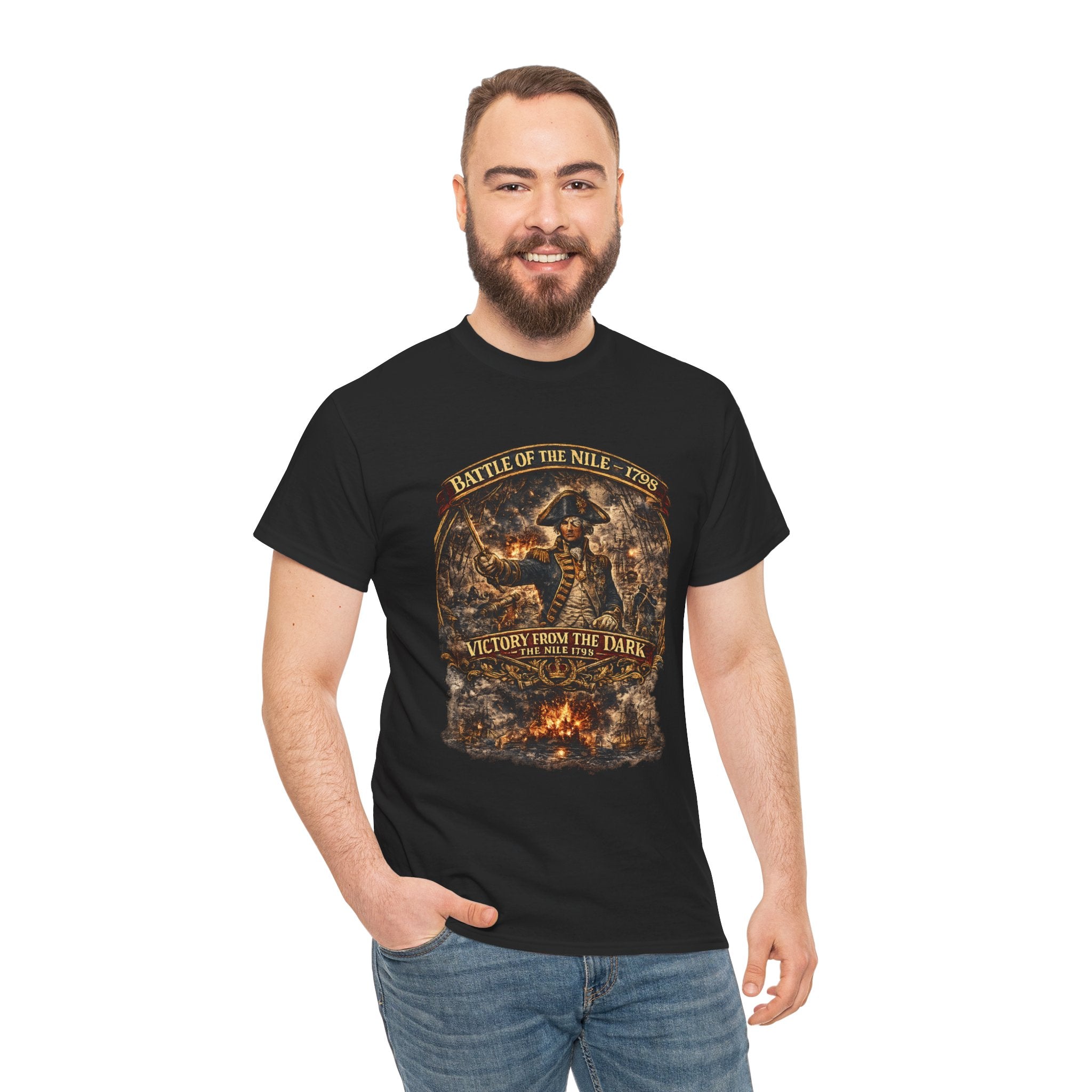 Admiral Nelson Battle of the Nile T-Shirt | 1798 Naval History Graphic Tee | Royal Navy Shirt