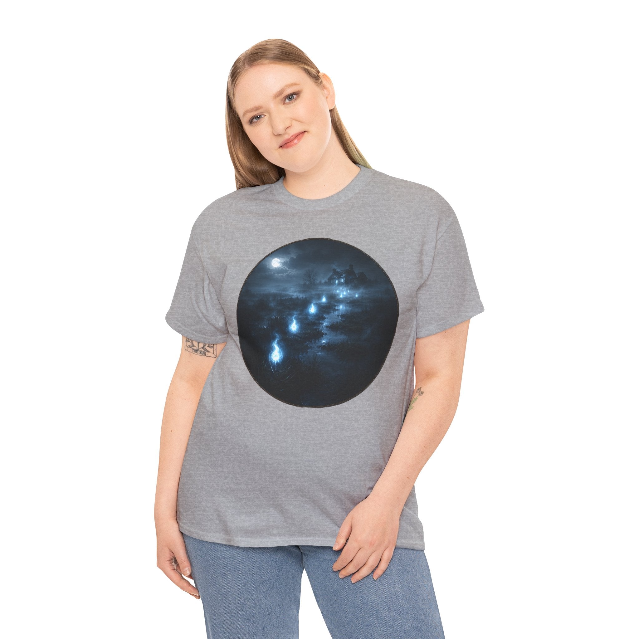 Will-o'-the-Wisp T-Shirt | Marsh Light Folklore Tee