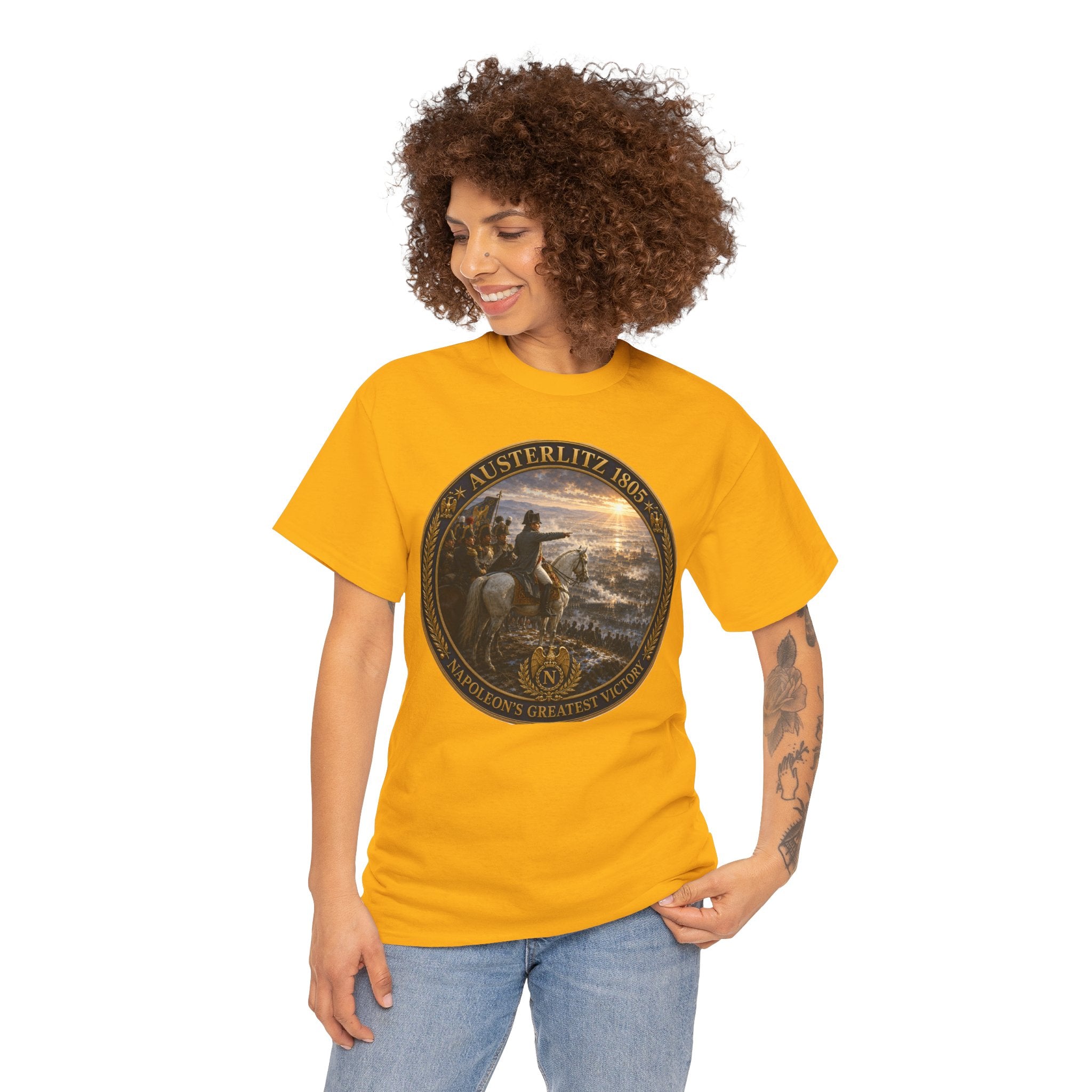 Austerlitz 1805 Battle Tee — Historical Napoleonic War Medal Design