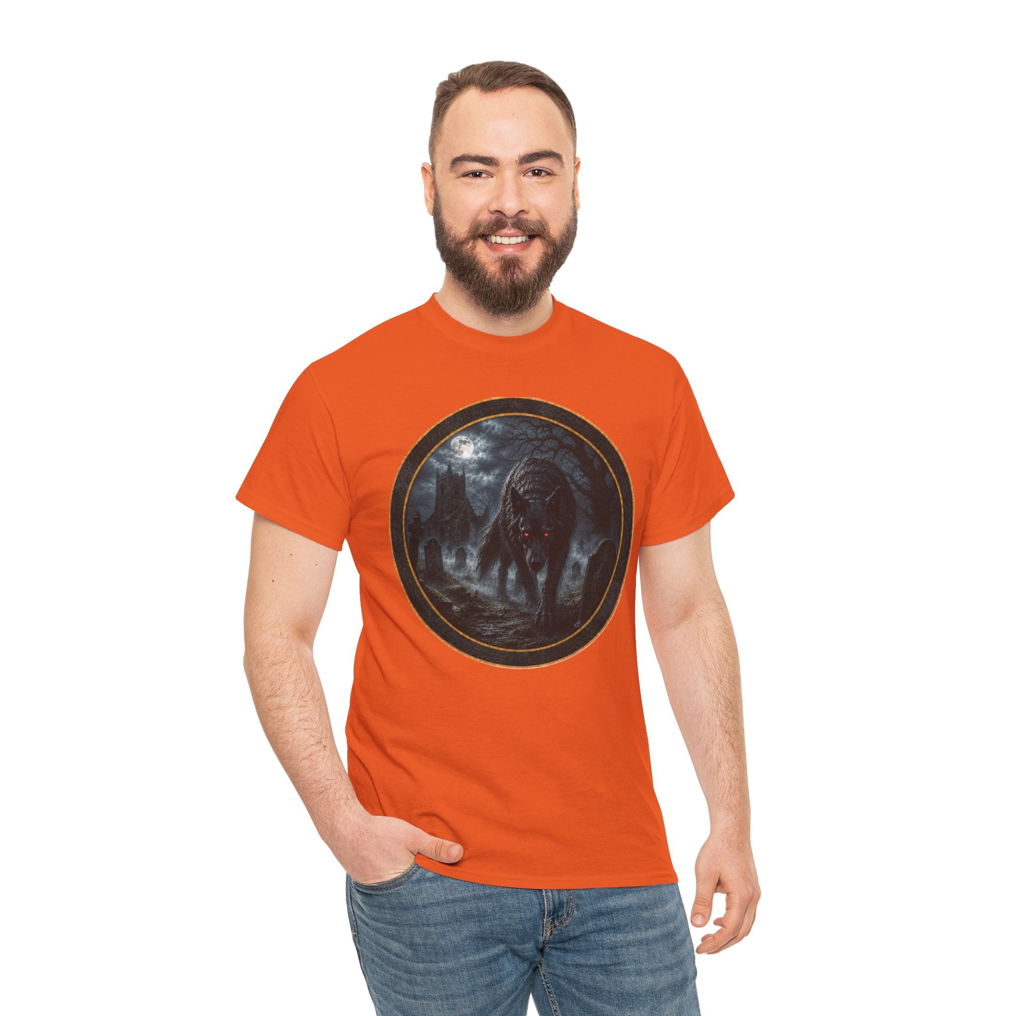 Wolf Moon T-Shirt — Gothic Night Forest Wolf Graphic Tee