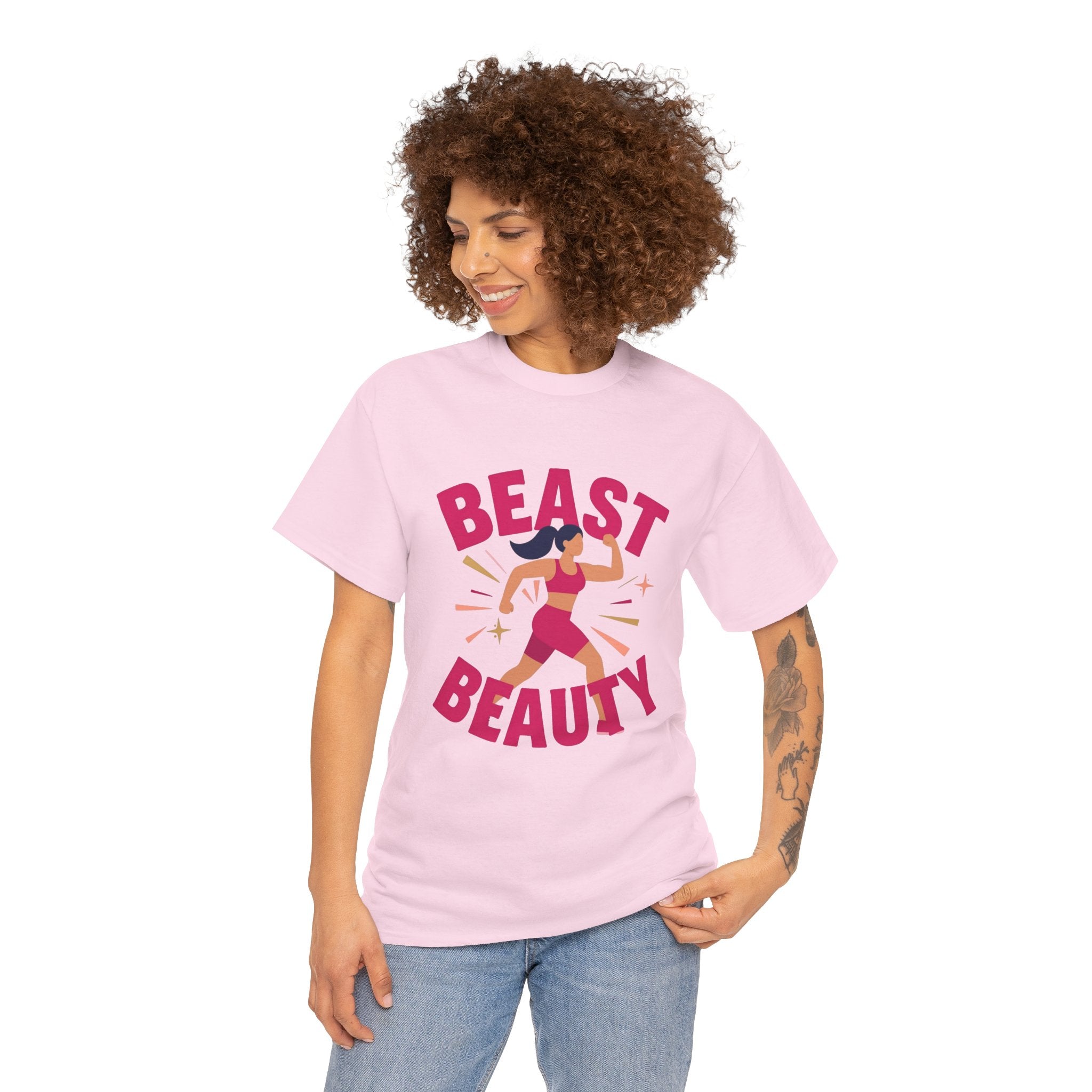 Beast Beauty T-Shirt | Women's Fitness Motivation Tee