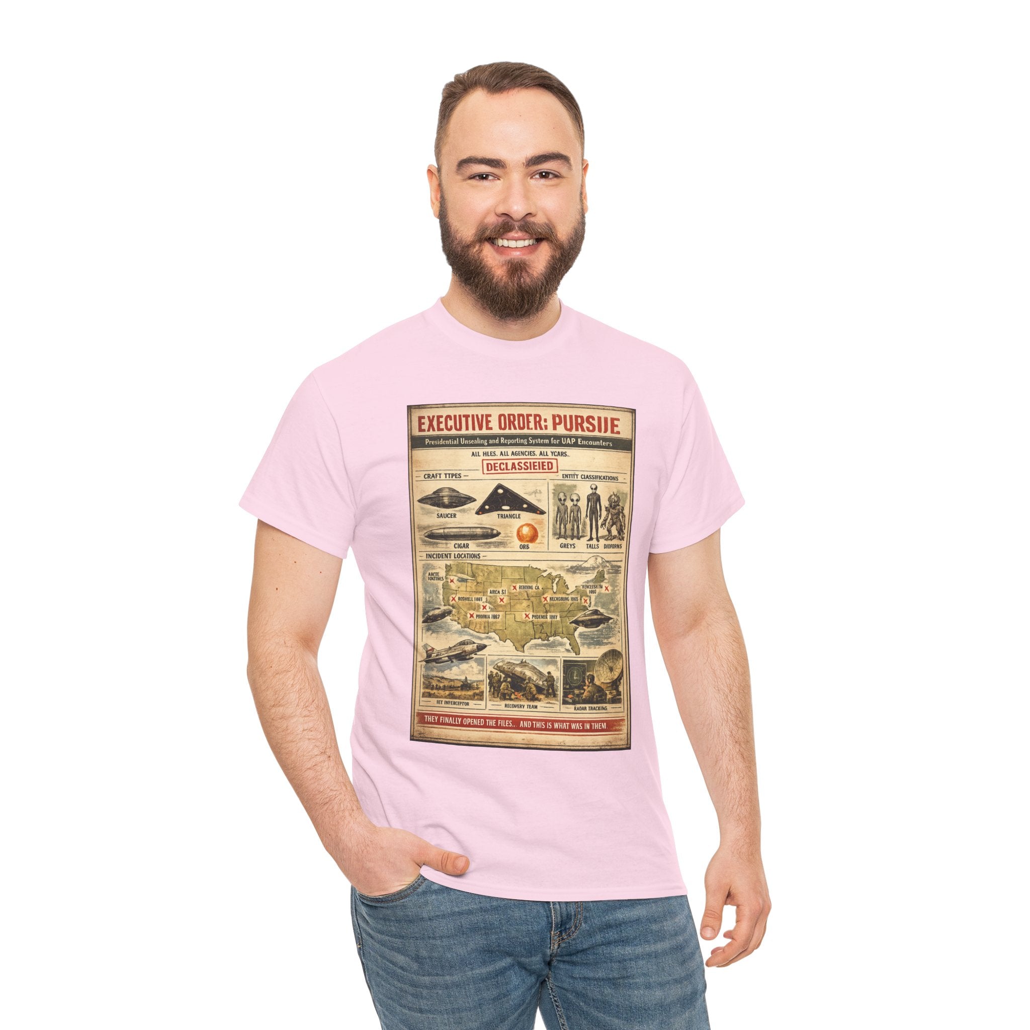 The Disclosure – Pentagon UAP Files Declassified 1940s Technical Field Brief Vintage Graphic T-Shirt