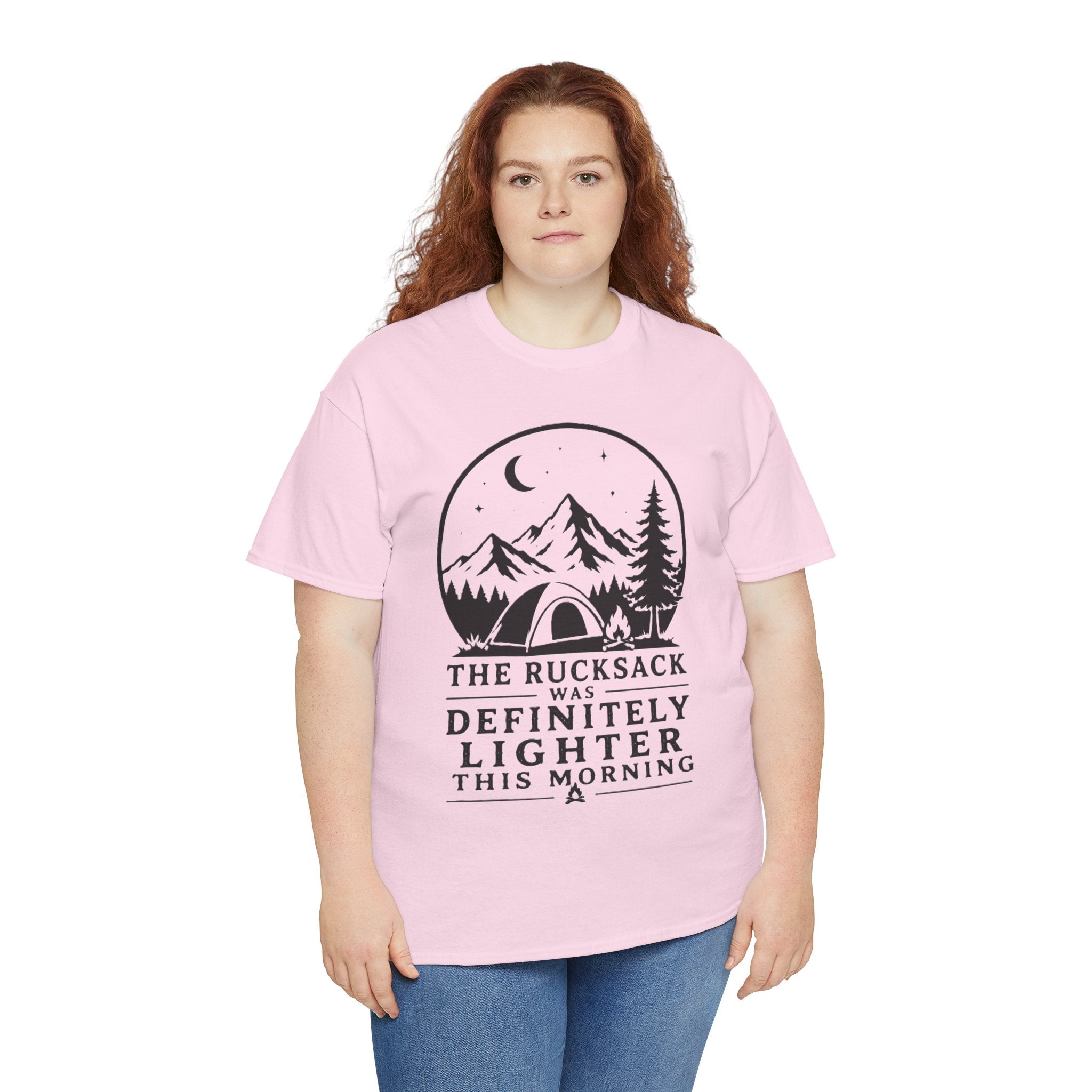 I Packed Light The Mountain Disagrees – Funny Hiking Backpacker Outdoor Graphic T-Shirt