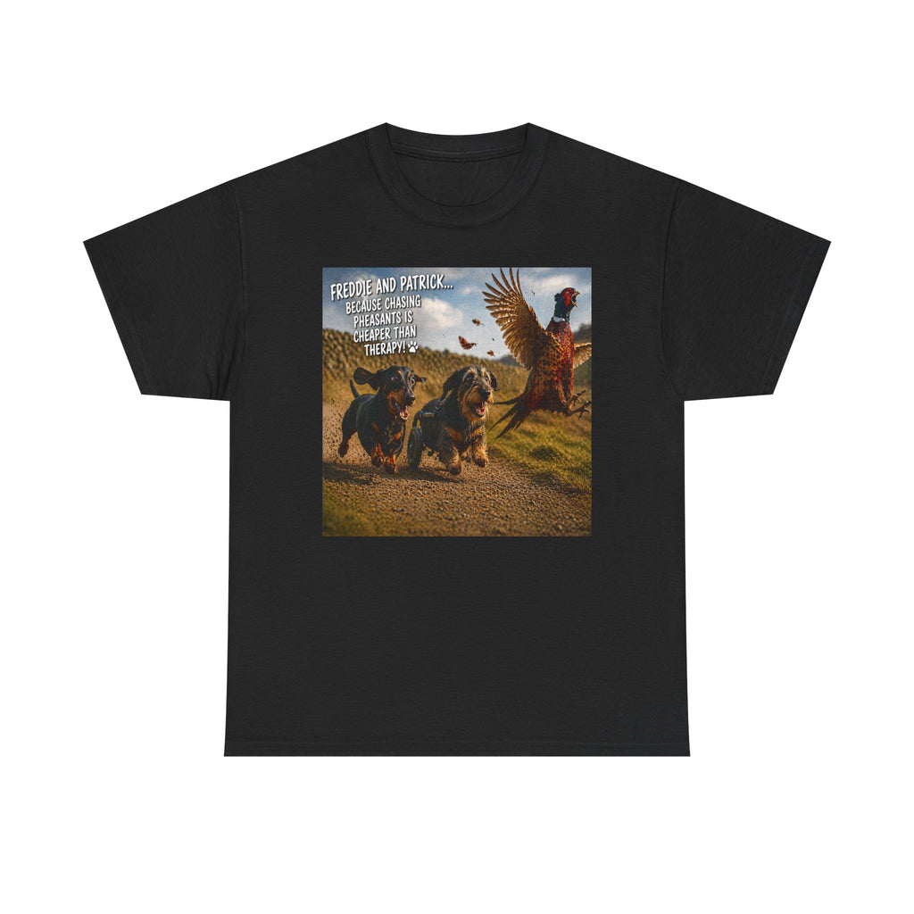 Patriotic Dachshunds & Turkey Tee — "Freedom and Patriotism" Graphic T-Shirt