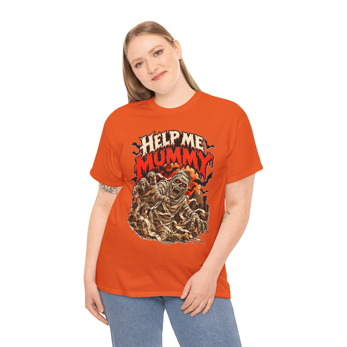 Help Me Mummy: Funny Horror Mummy Halloween T-Shirt