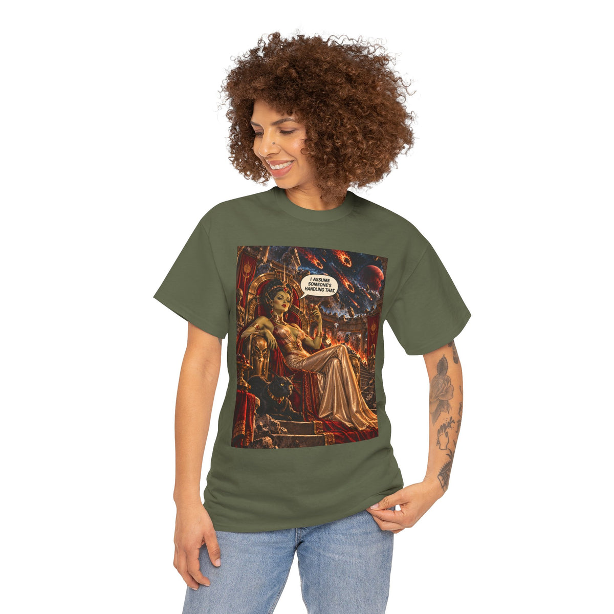 I Assume Someone's Handling That Retro Alien Empress T-Shirt