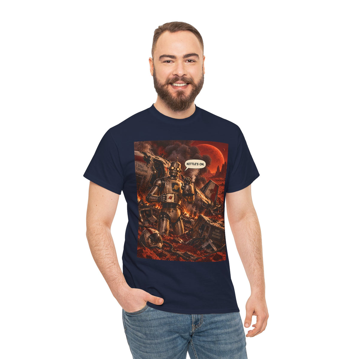 Kettle's On Retro Robot T-Shirt