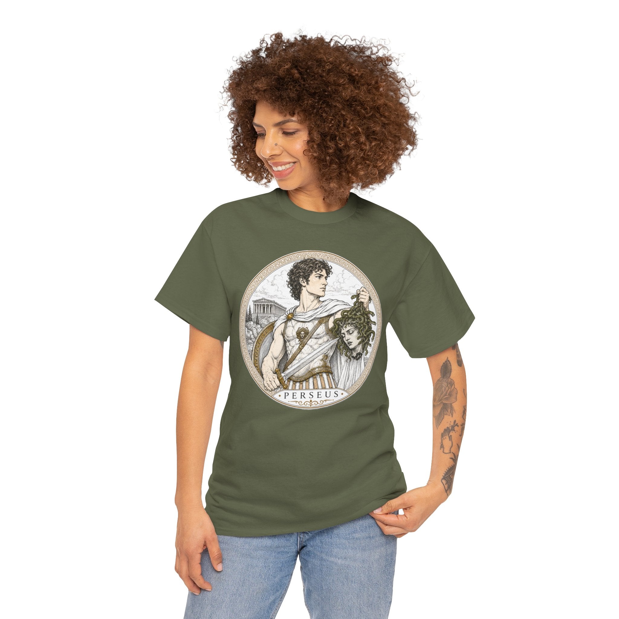 Perseus Greek Mythology T-Shirt — Ancient Hero Slayer of Medusa Gorgon