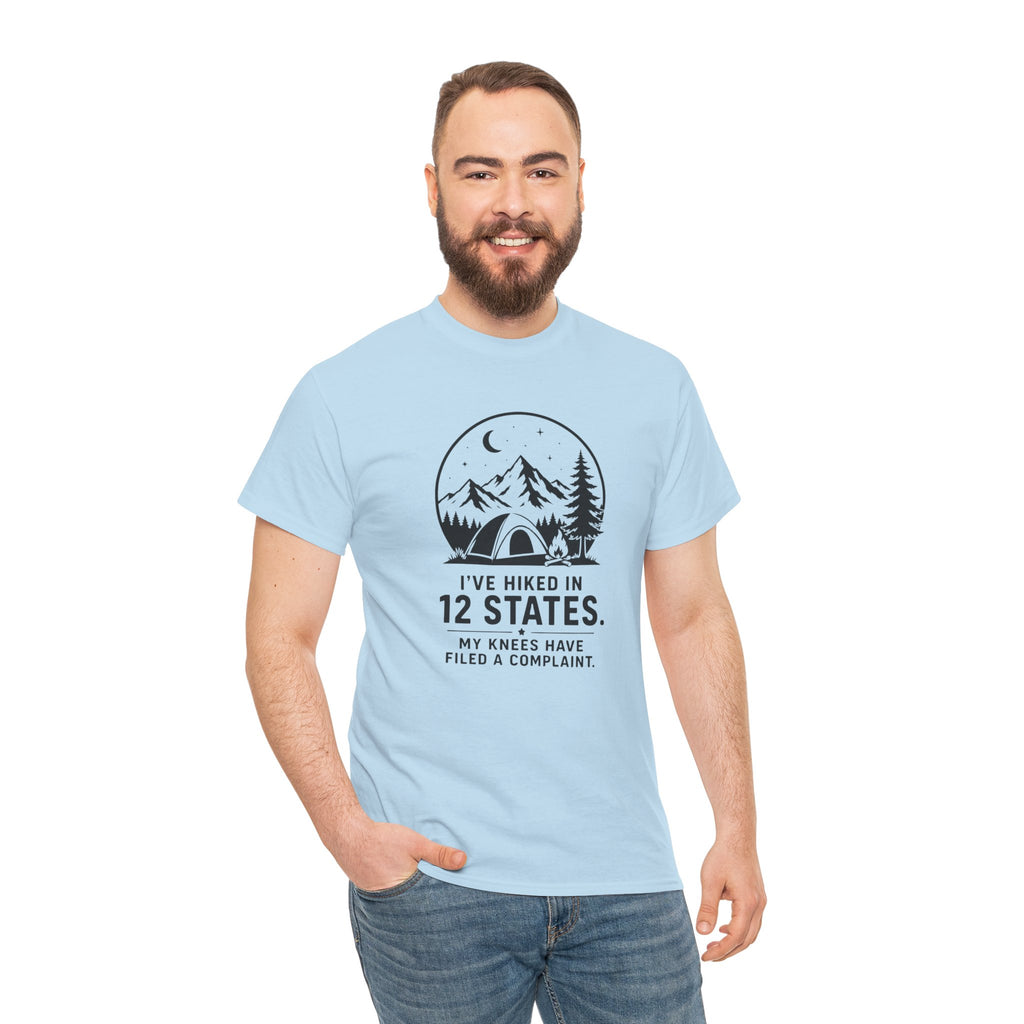 Hiking Tee — "I've Hiked in 12 States" Camping Graphic T‑Shirt