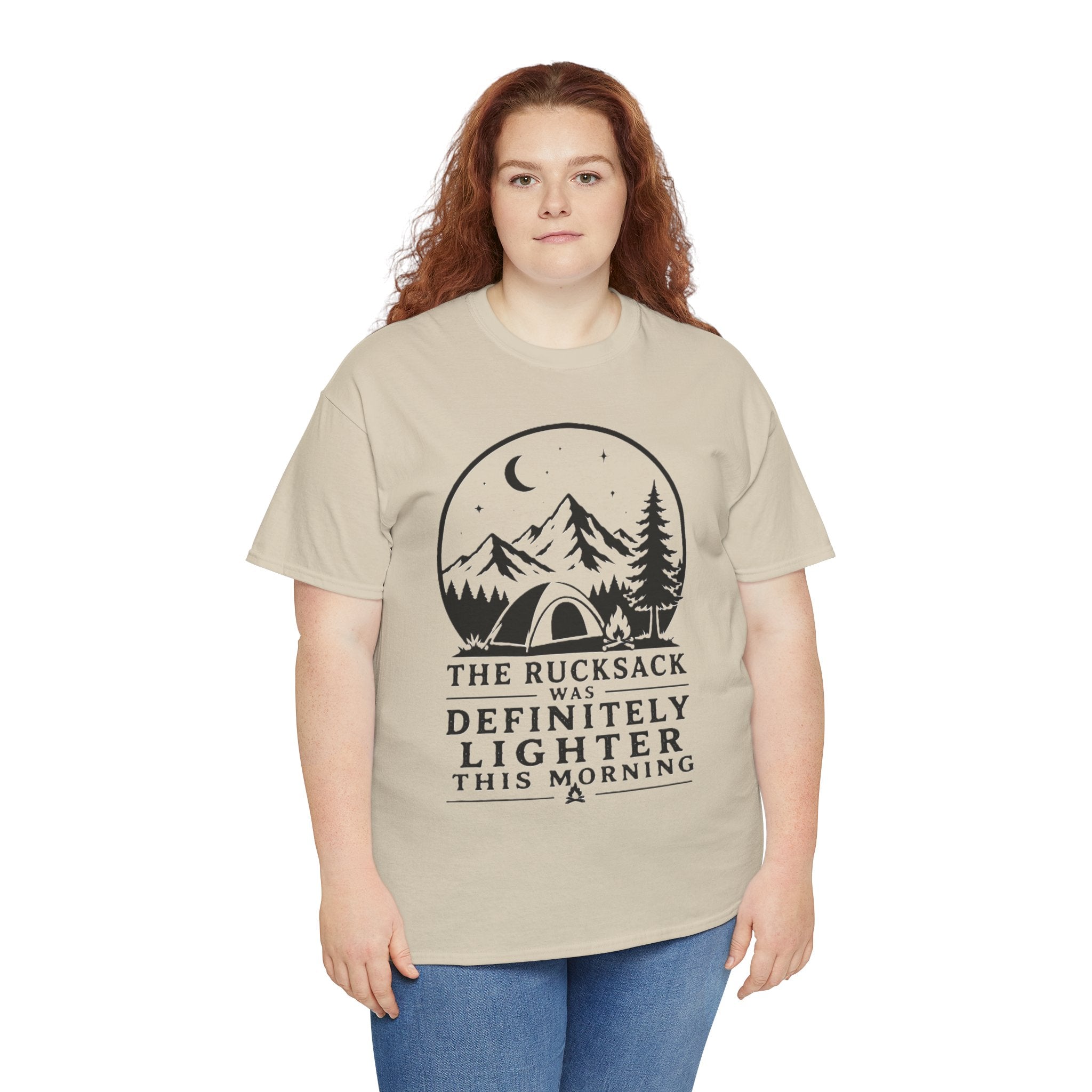 I Packed Light The Mountain Disagrees – Funny Hiking Backpacker Outdoor Graphic T-Shirt