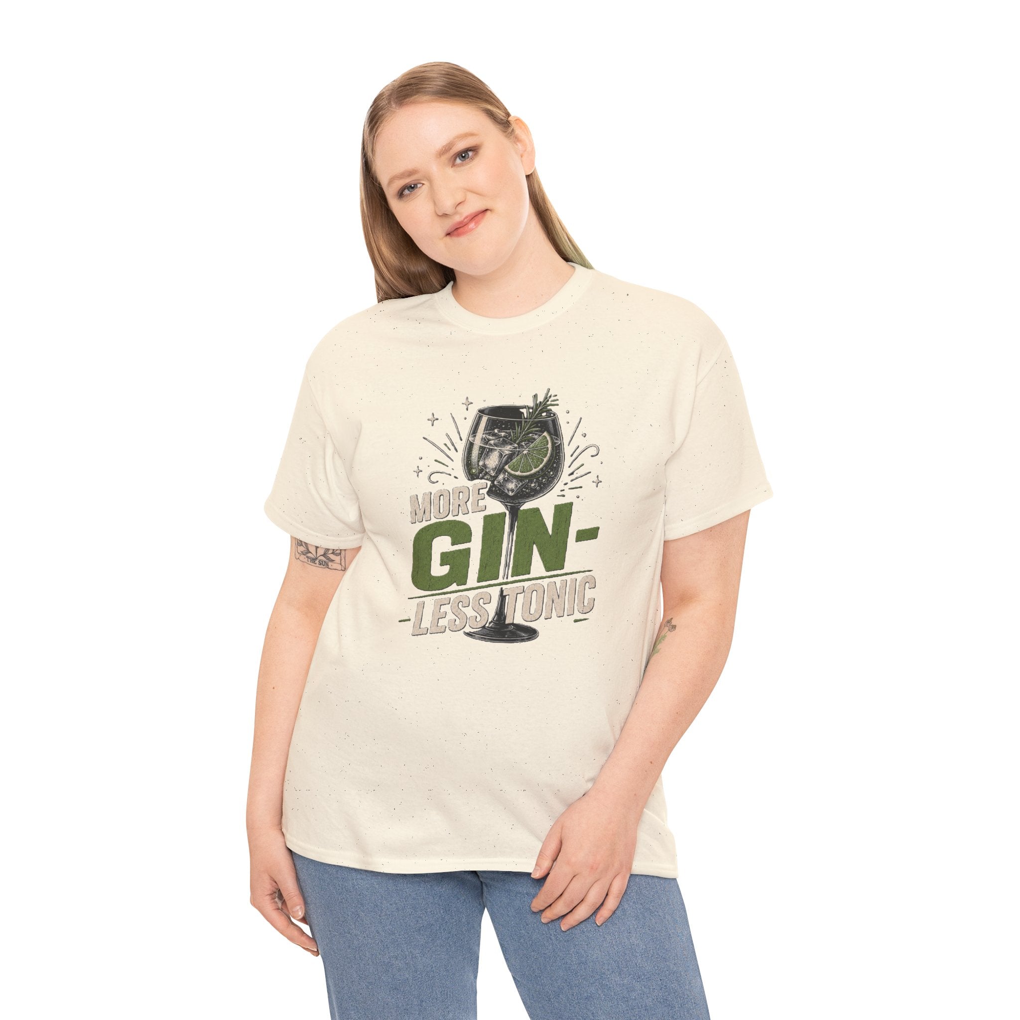 More Gin, Less Tonic T-Shirt — Funny Vintage Gin & Tonic Graphic Tee