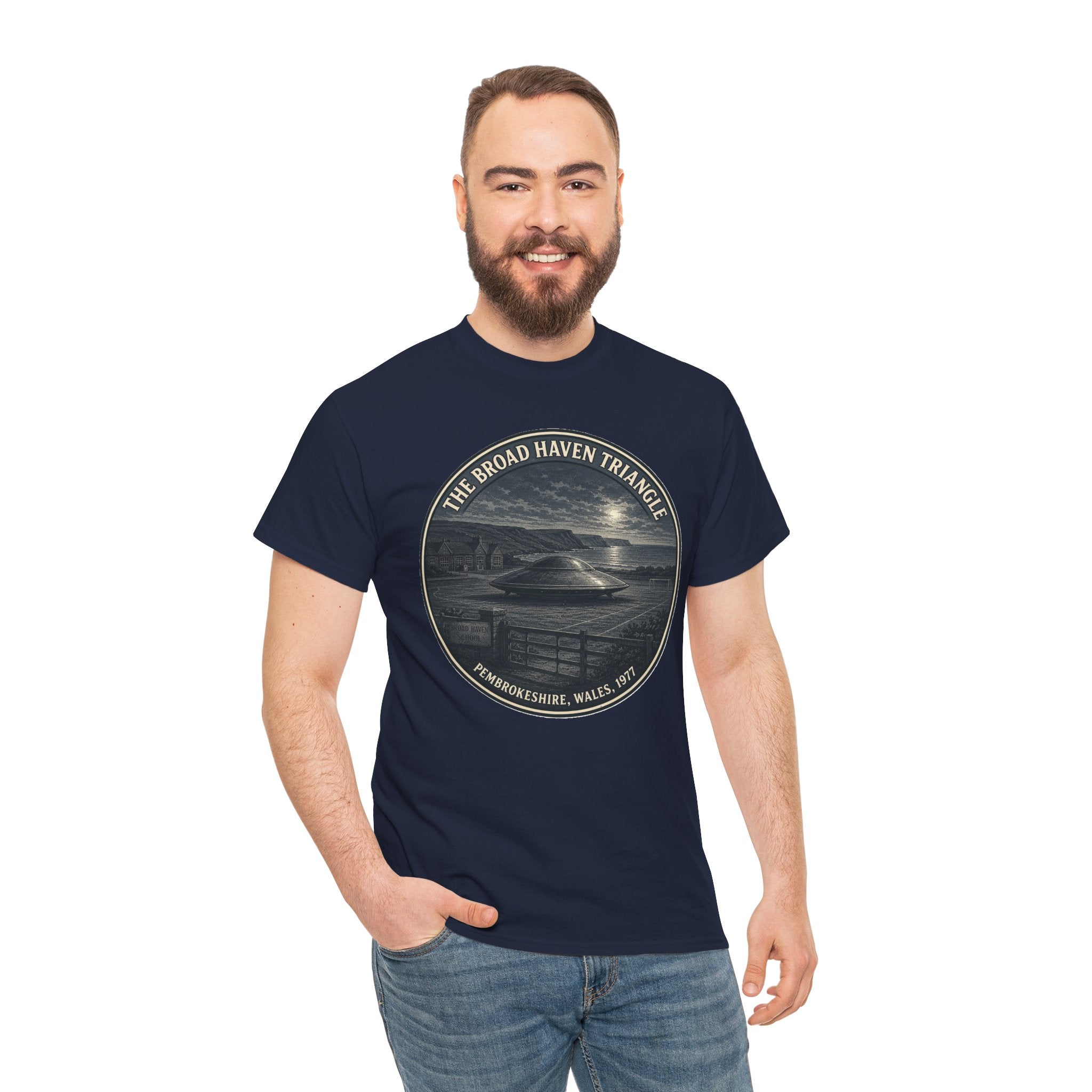 The Broad Haven Triangle T-Shirt | Pembrokeshire 1977 UFO Tee